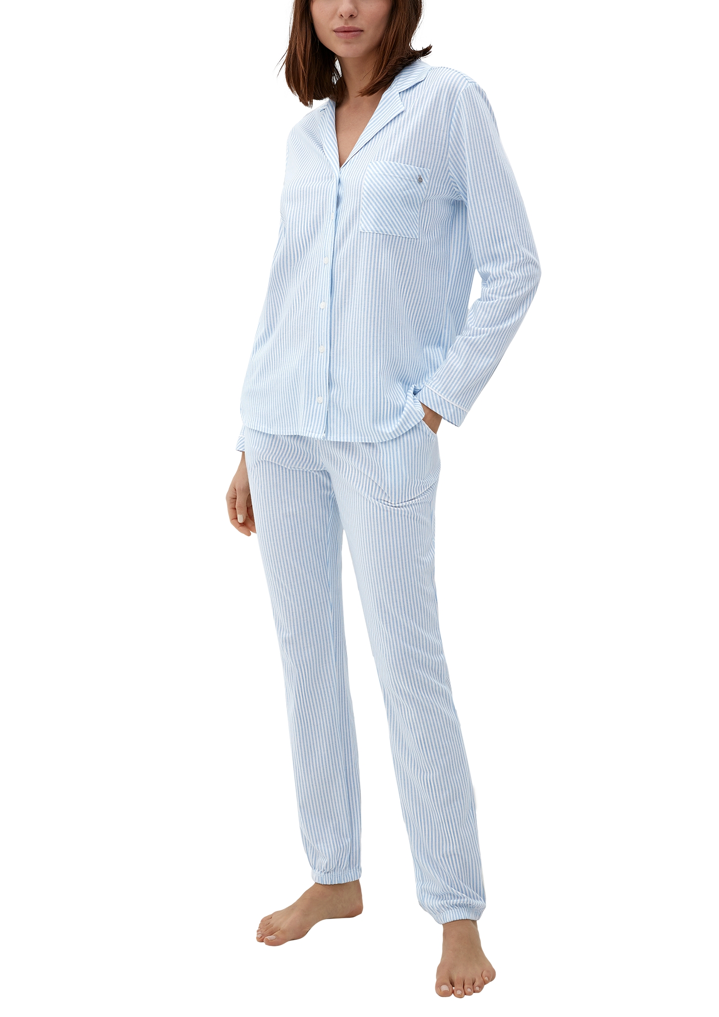 s.O summer stripes button longshirt
