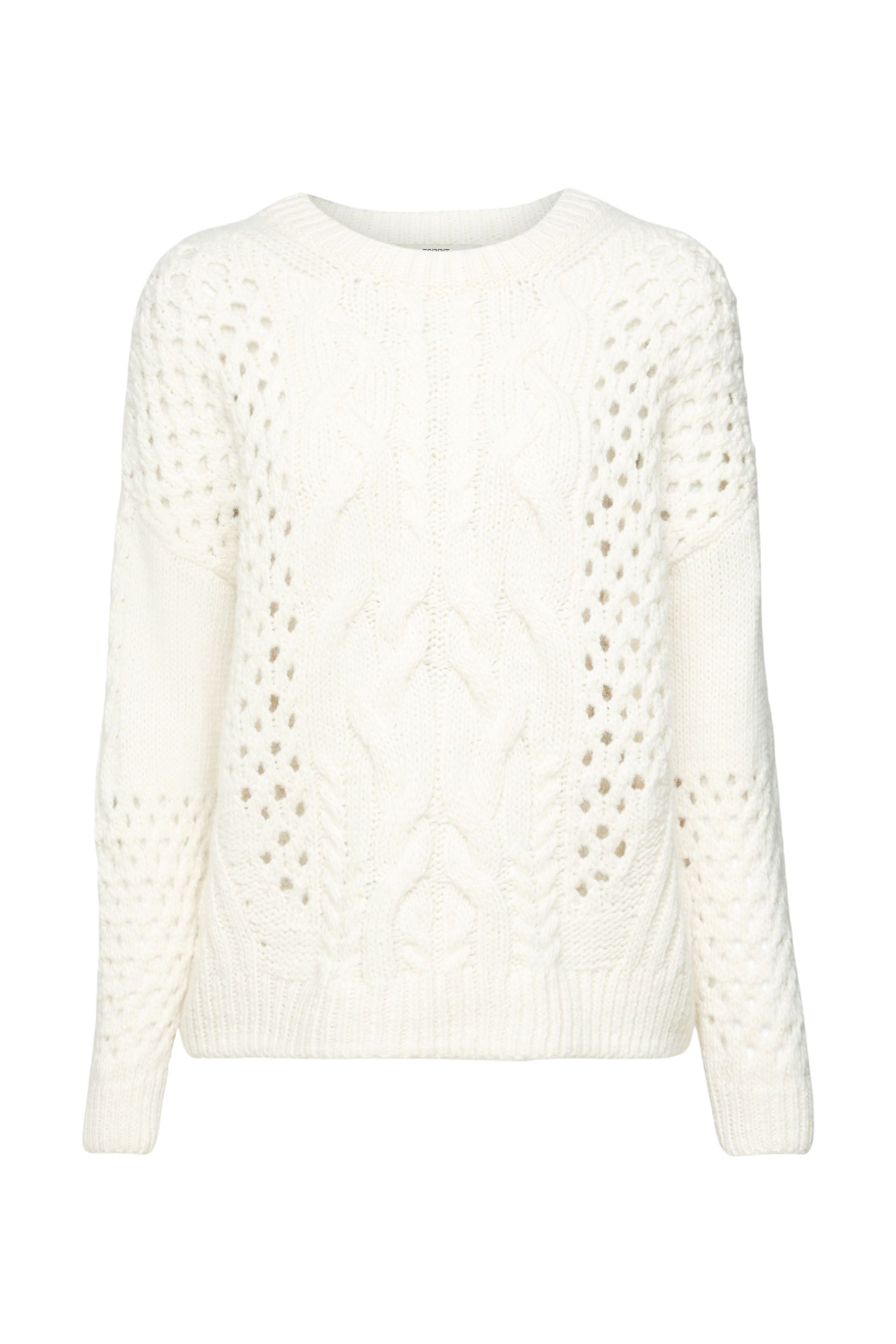 Pullover mit Zopf-Muster