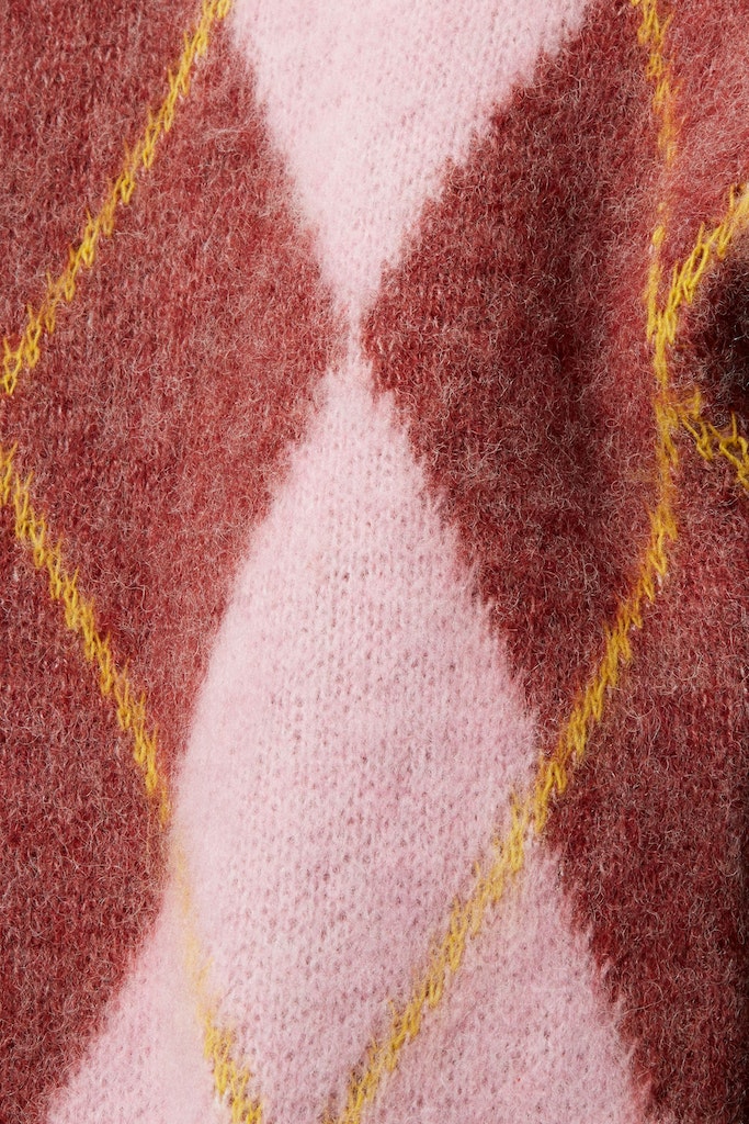 Pullover aus Wollmix mit Argyle-Muster
