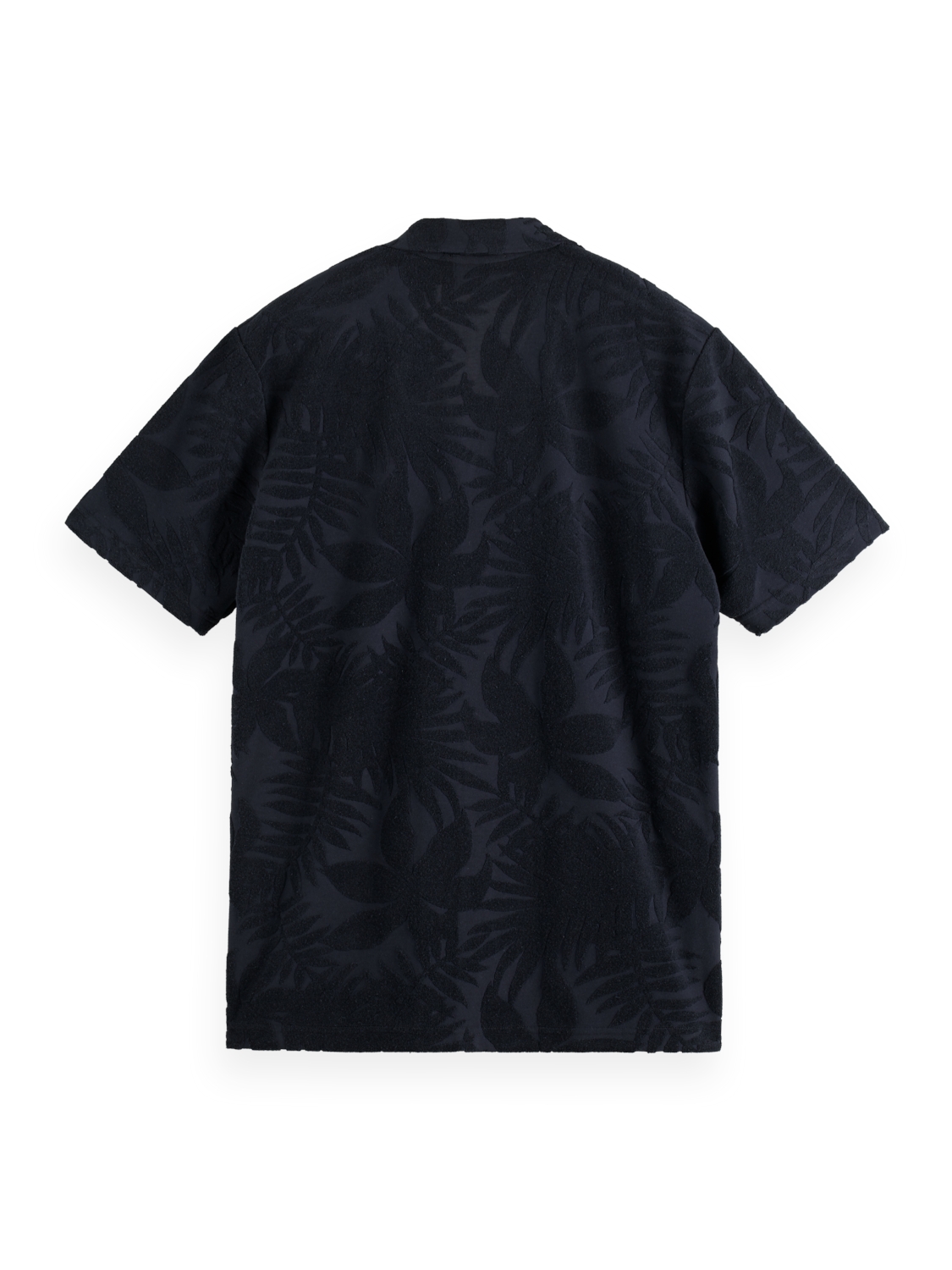 Terry jacquard short sleeve shirt