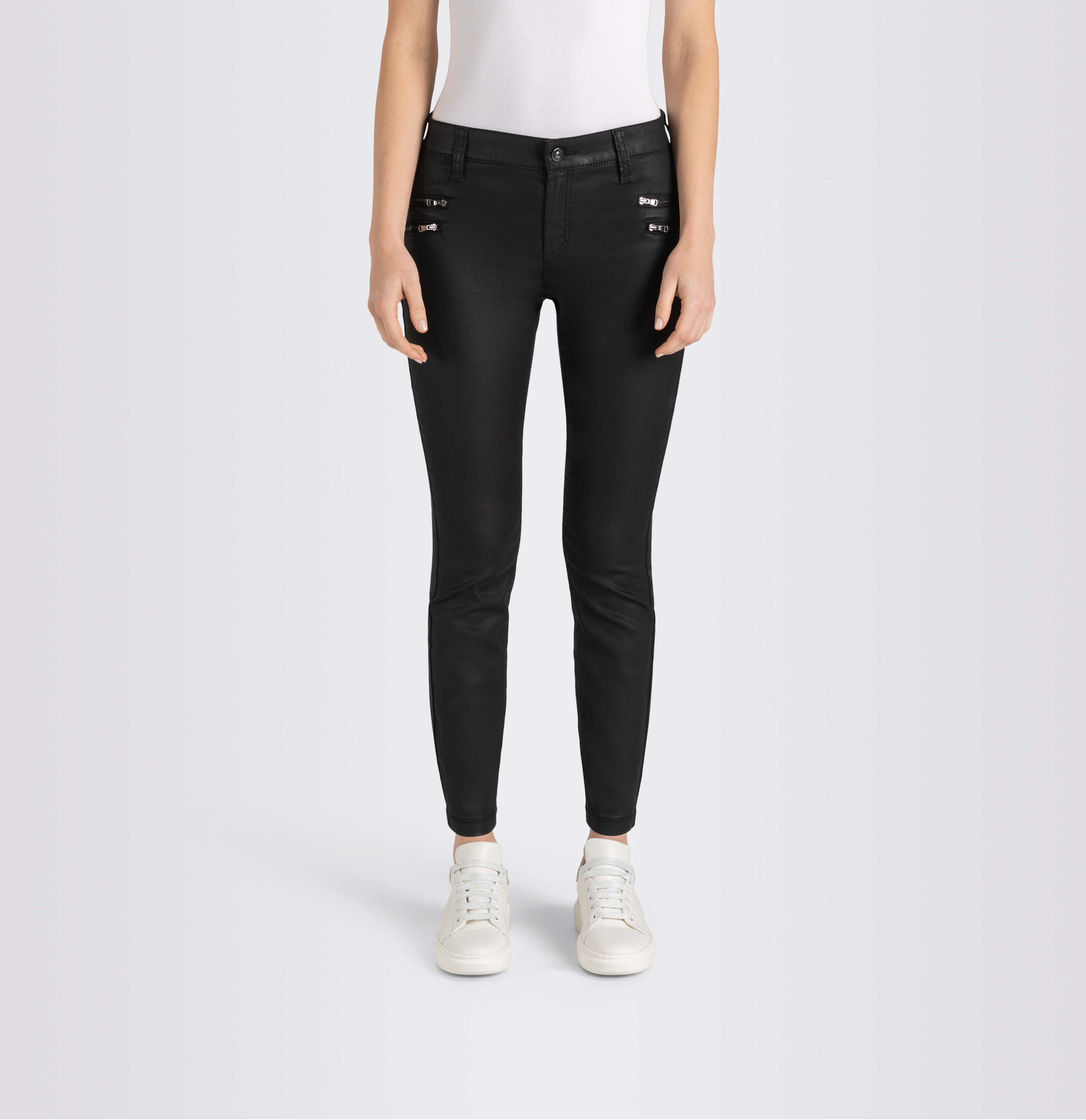 MAC JEANS - SKINNY, Coated cotton tencel