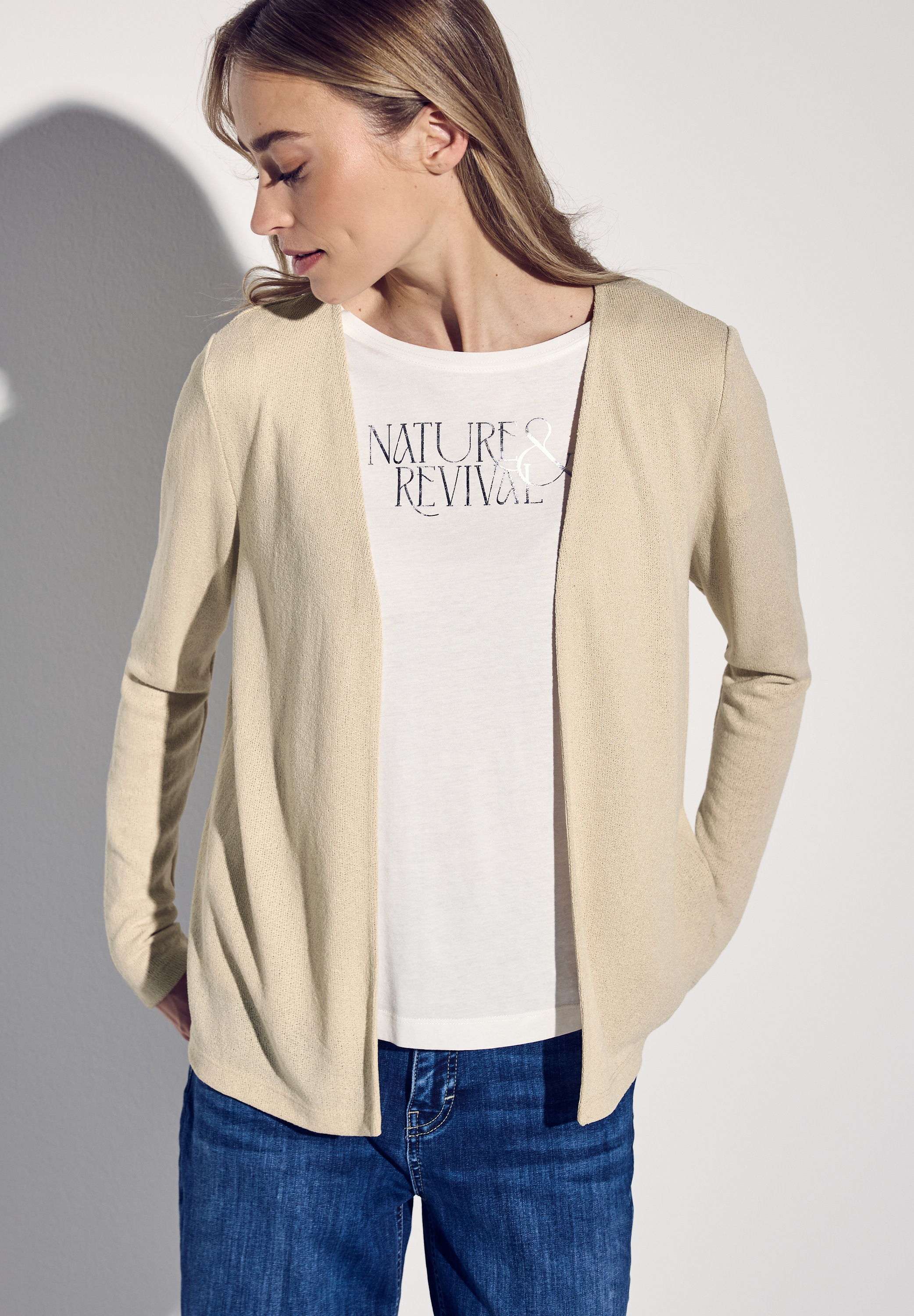 Strick-Look Jacke