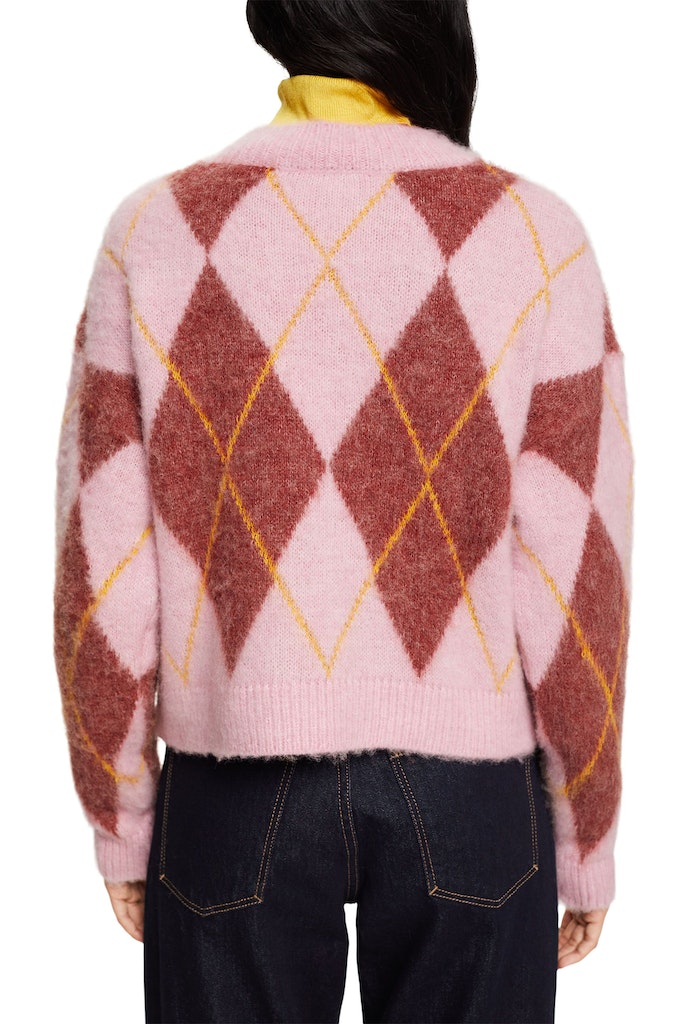 Pullover aus Wollmix mit Argyle-Muster
