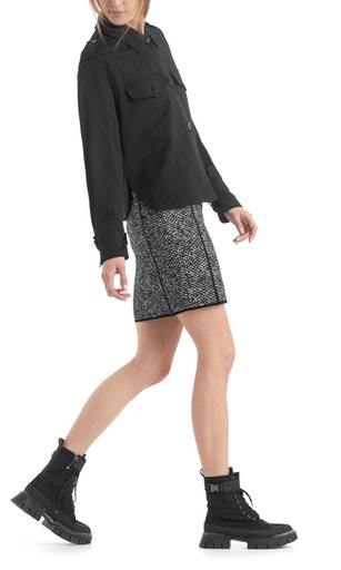 Hemdjacke mit Strukturmuster