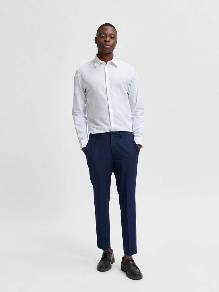 SLHSLIMLINEN SHIRT LS W NOOS