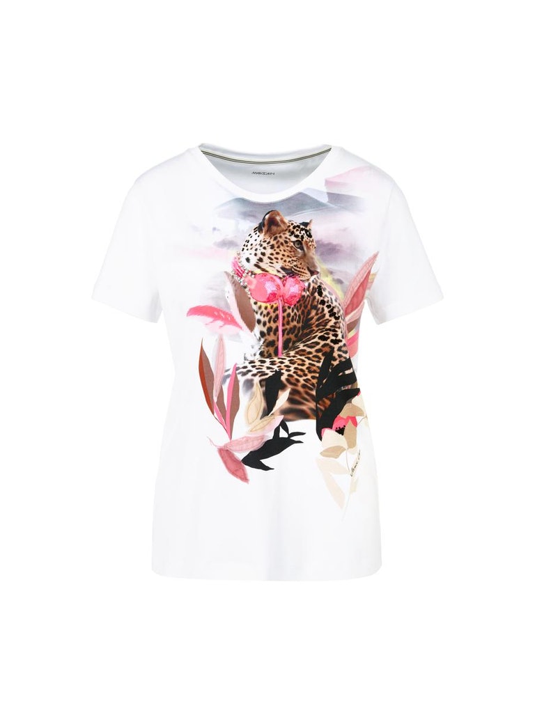 Geschmücktes Leo-T-Shirt