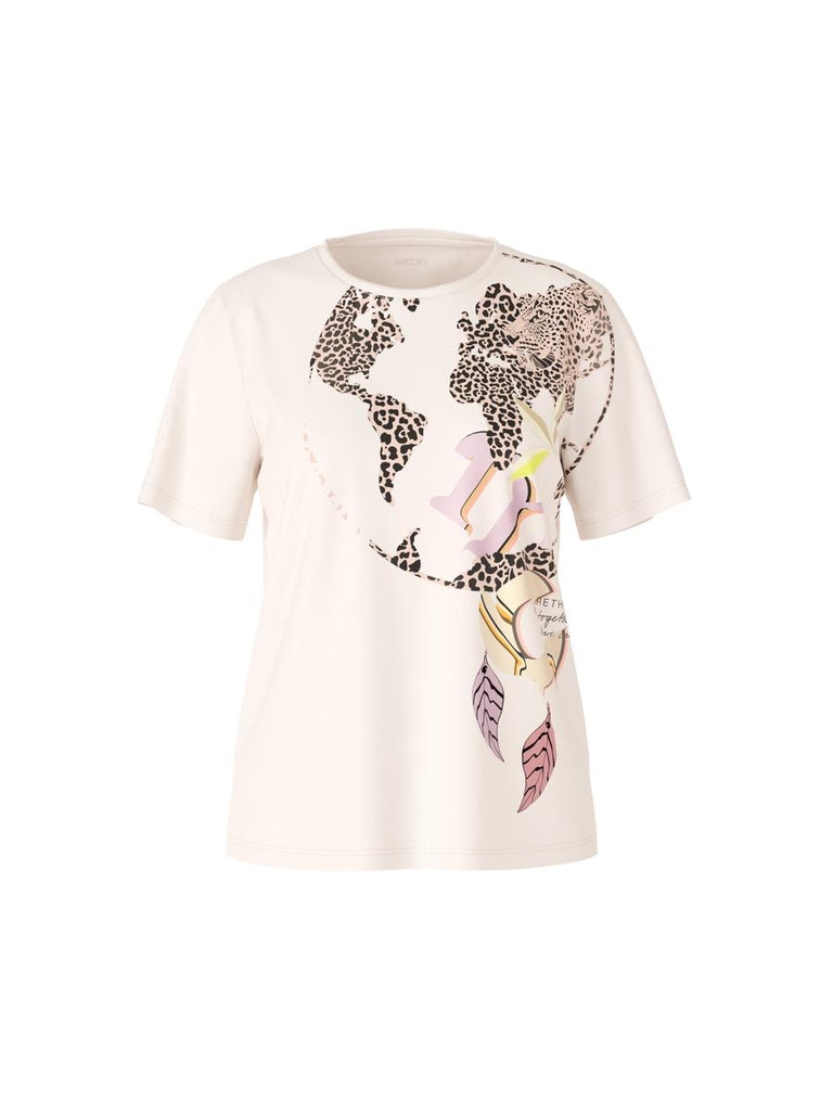 T-Shirt mit Leo-Print „Rethink Together“