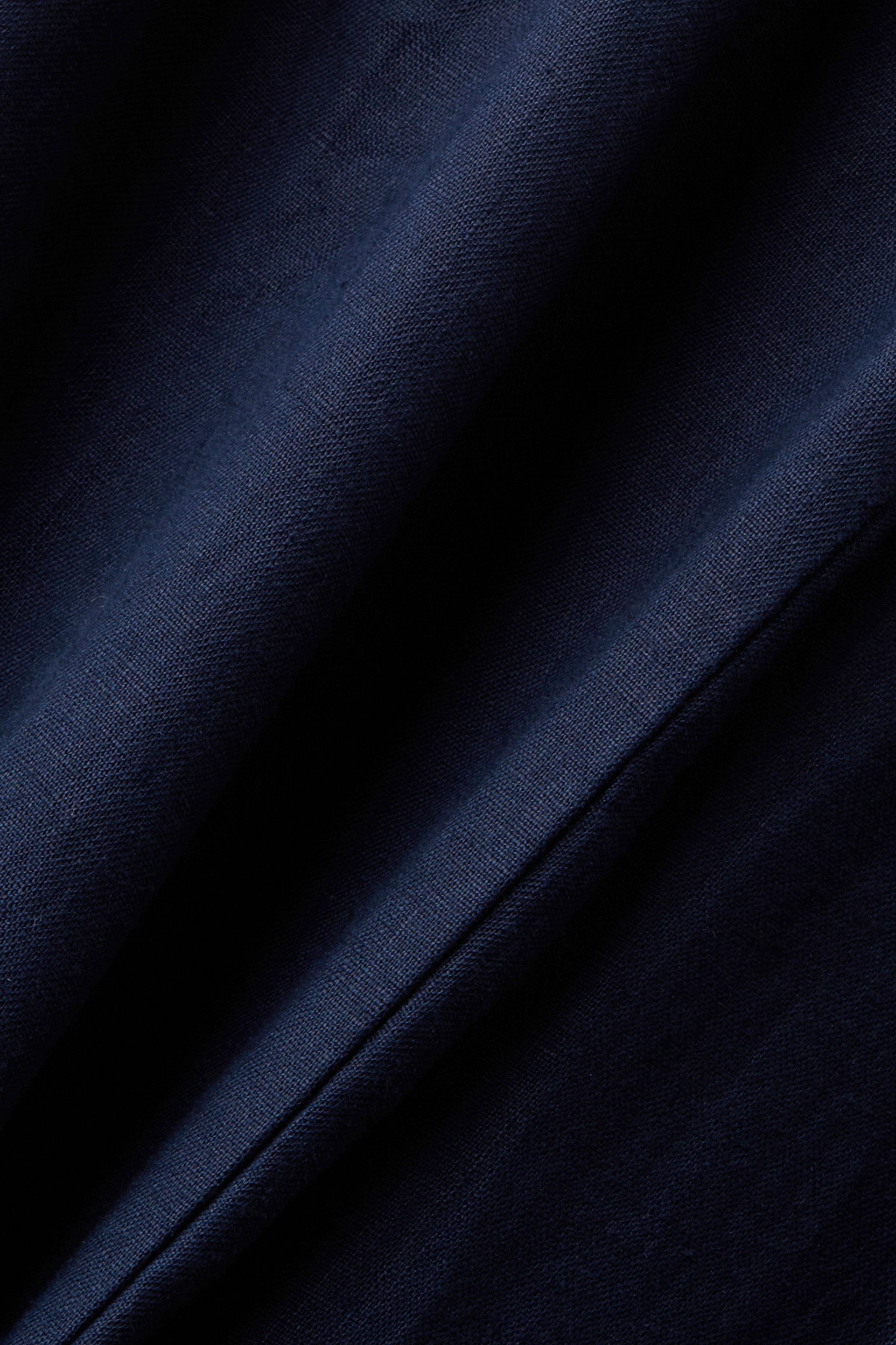 Weit geschnittene Leinenhose