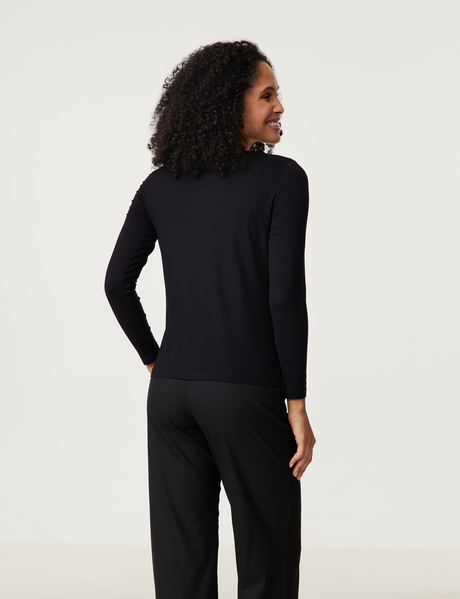 Nachhaltiges Langarmshirt mit Frontprint