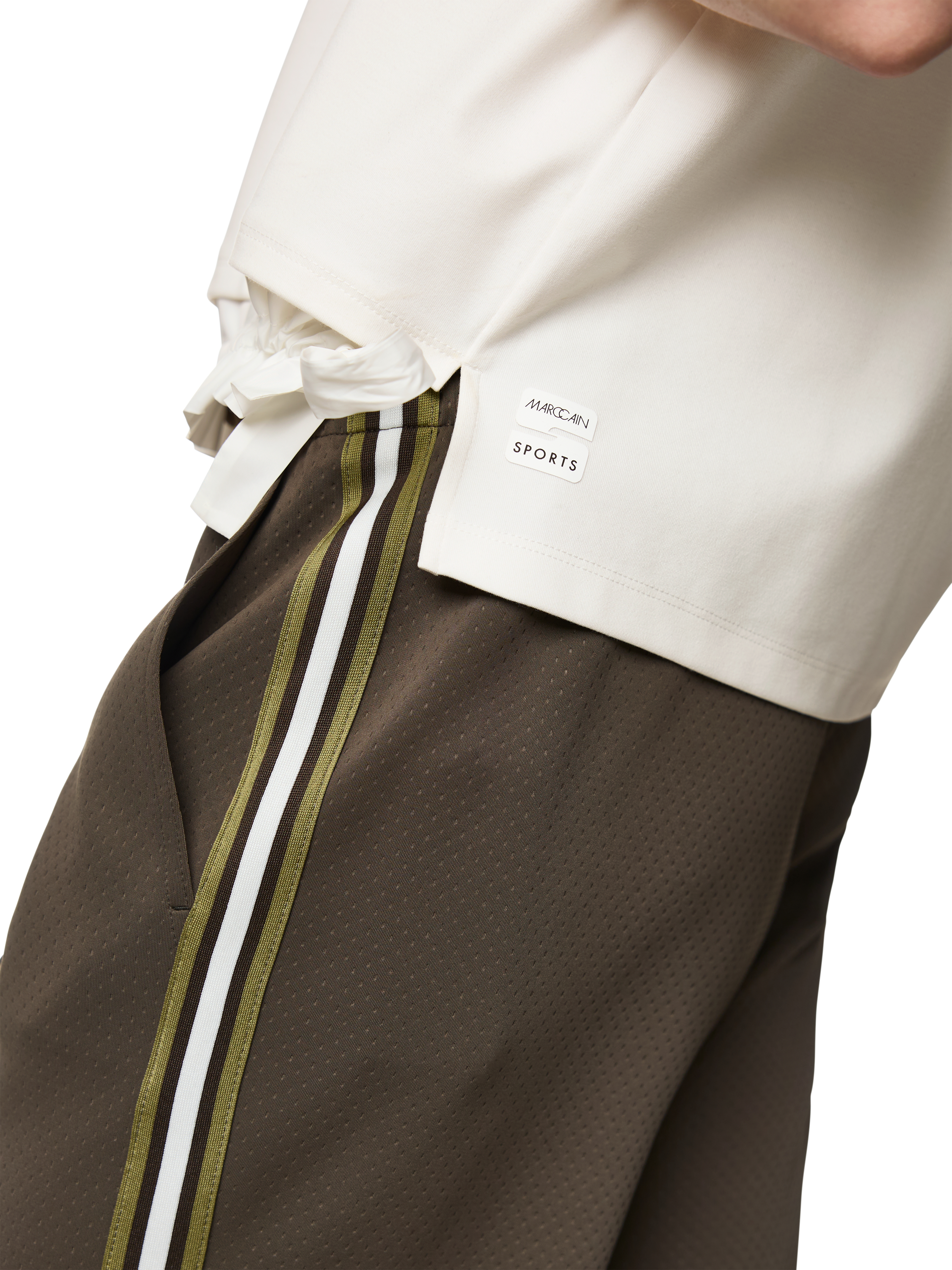 Kastiges T-Shirt mit Kordelzug