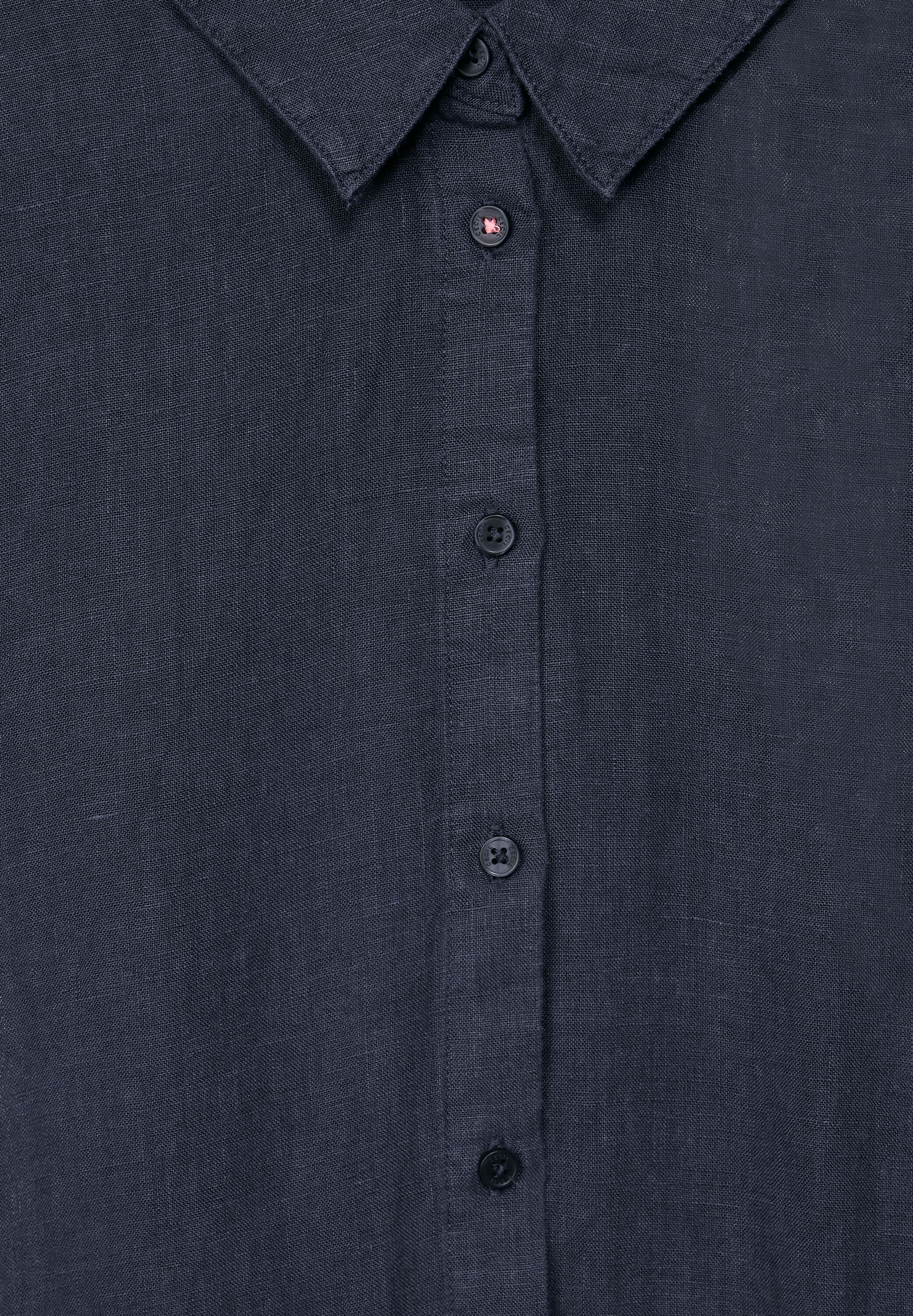 Leinenkleid mit Knopfleiste