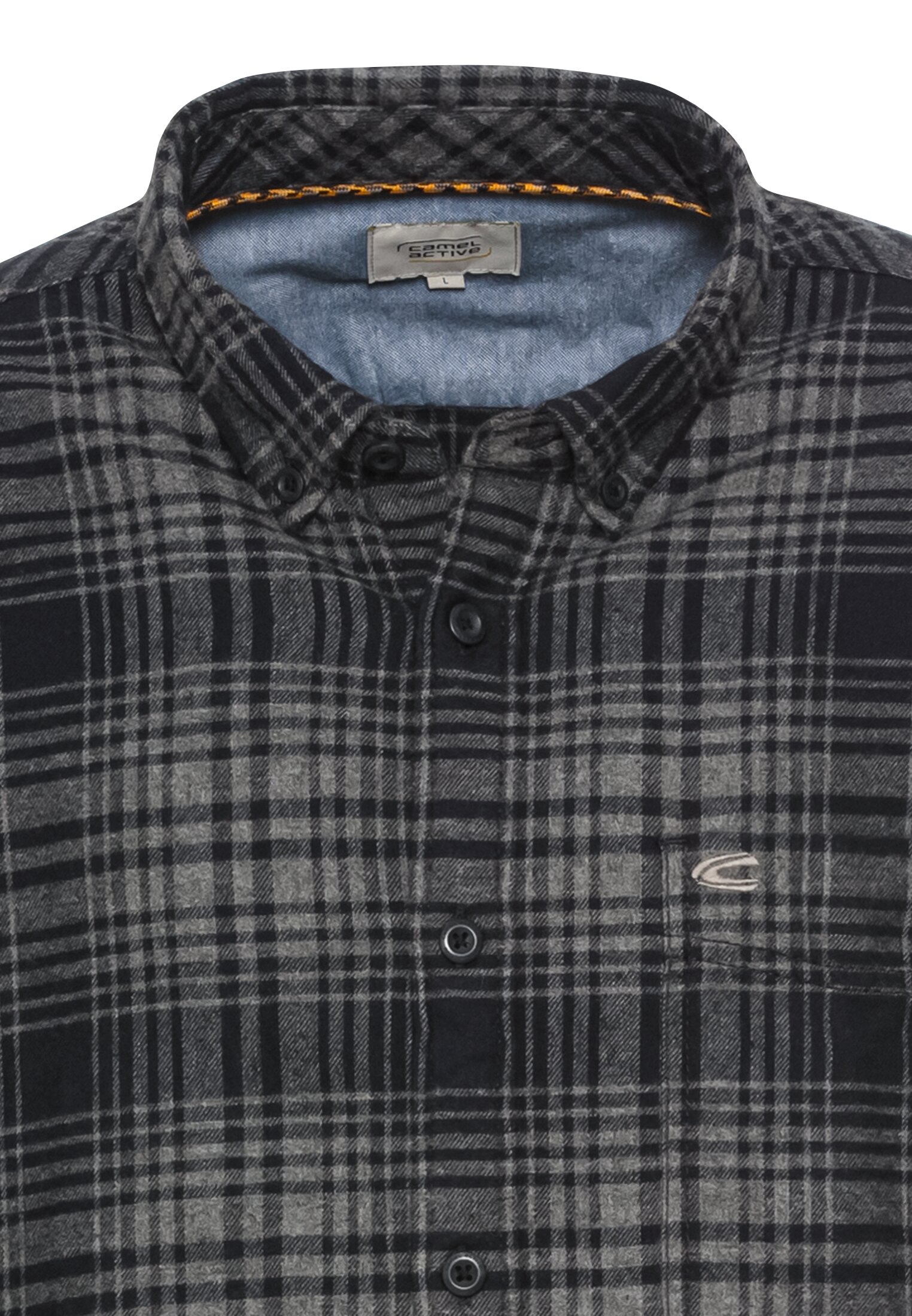 Langarmhemd mit Karomuster