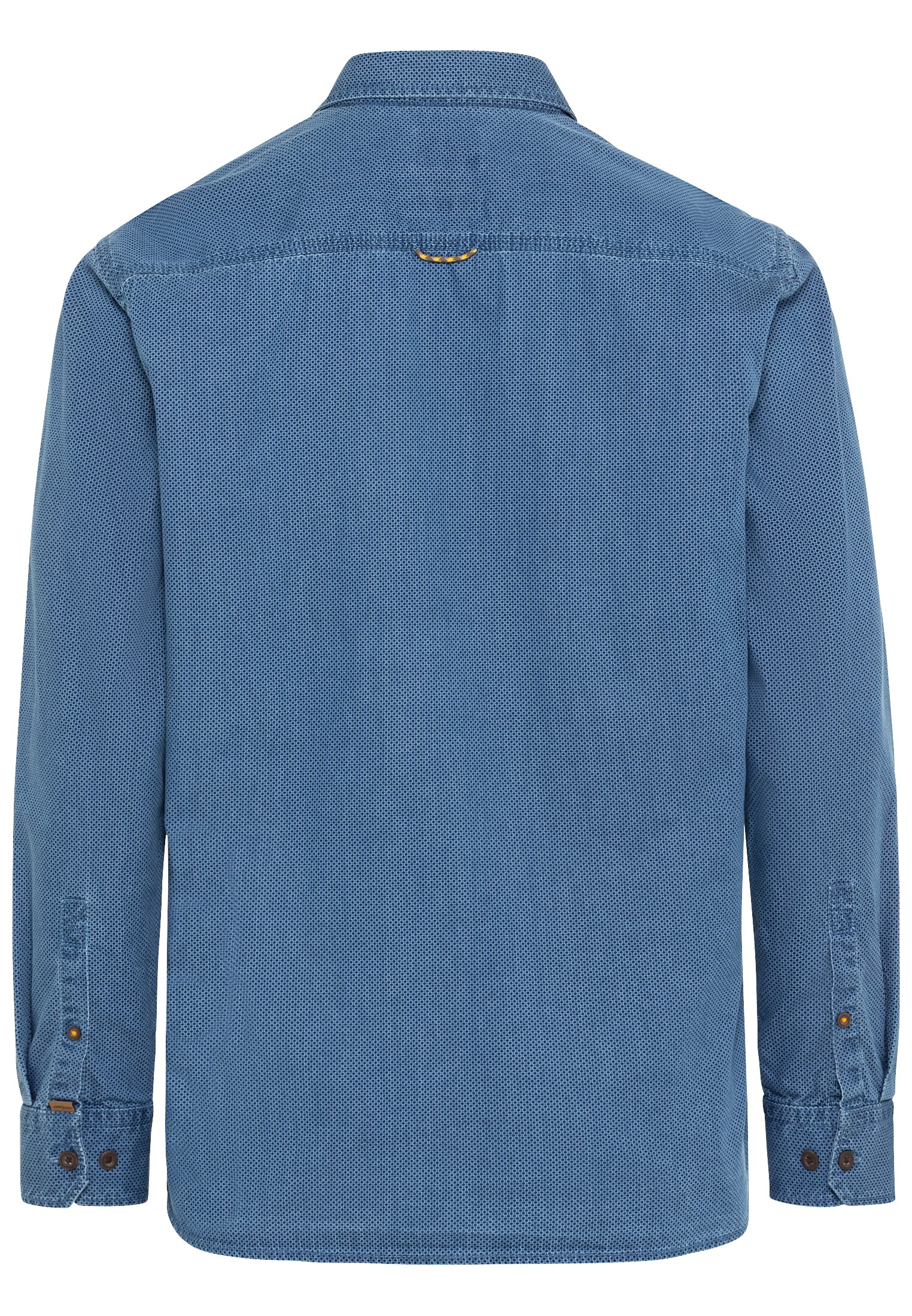 Langarm Hemd mit tonalem Minimalmuster