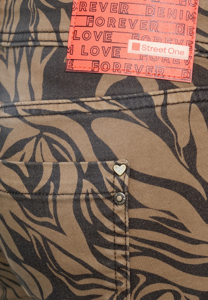 Casual Fit Jeans mit Print