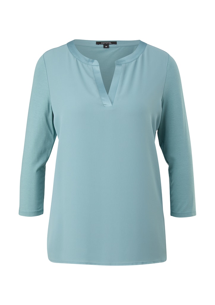 Materialmix-Shirt