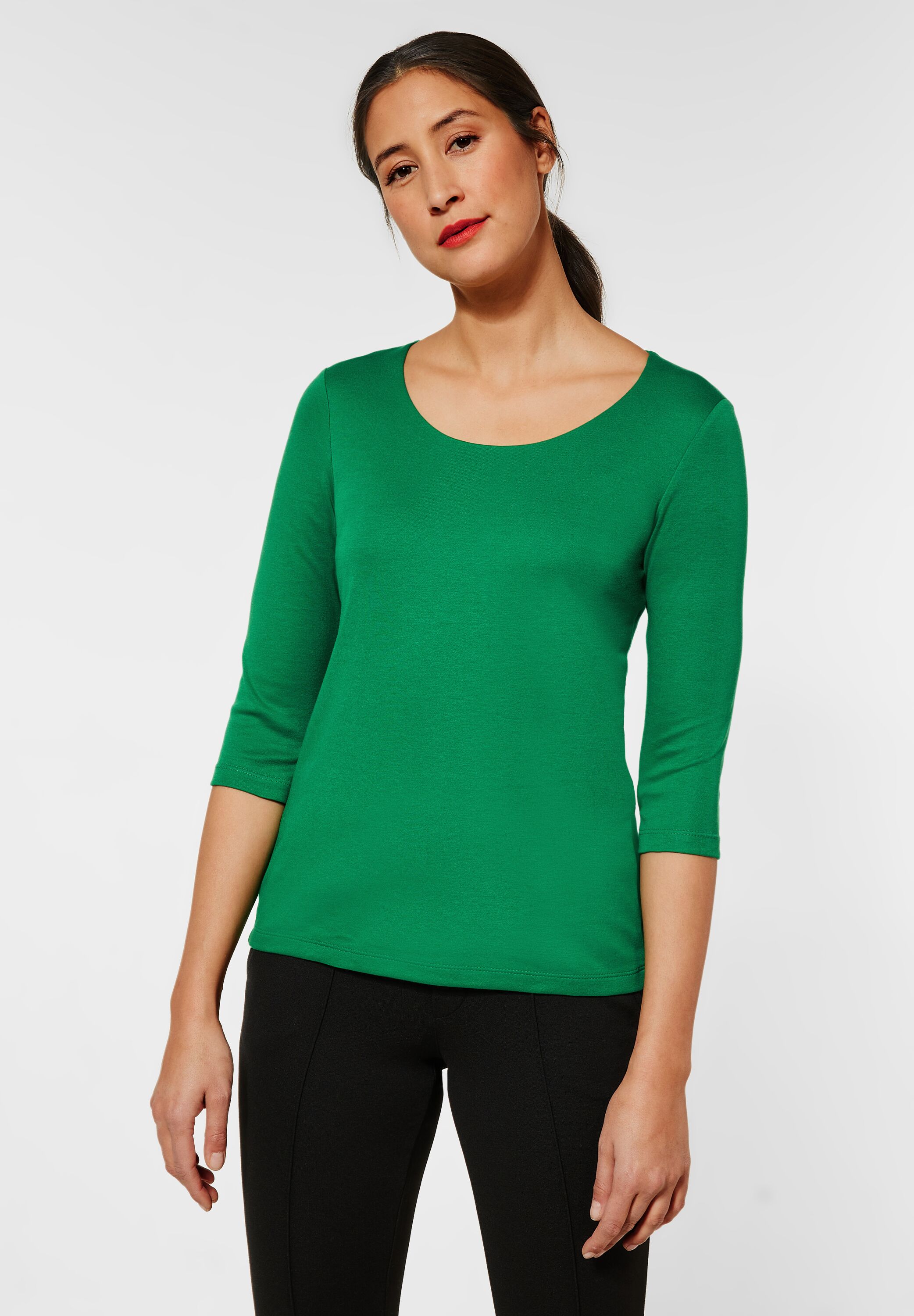 Shirt in Unifarbe