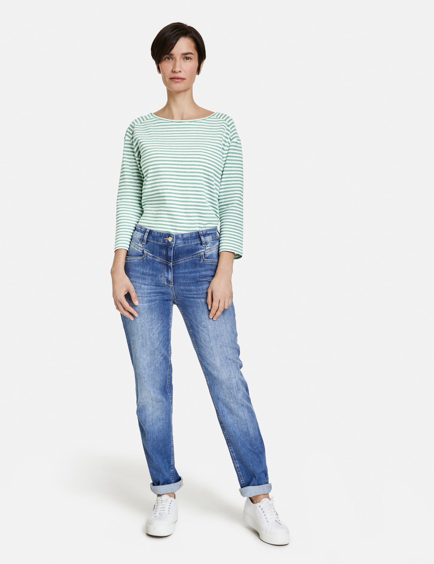 Jeans mit Kontrastnähten Perfect4ever