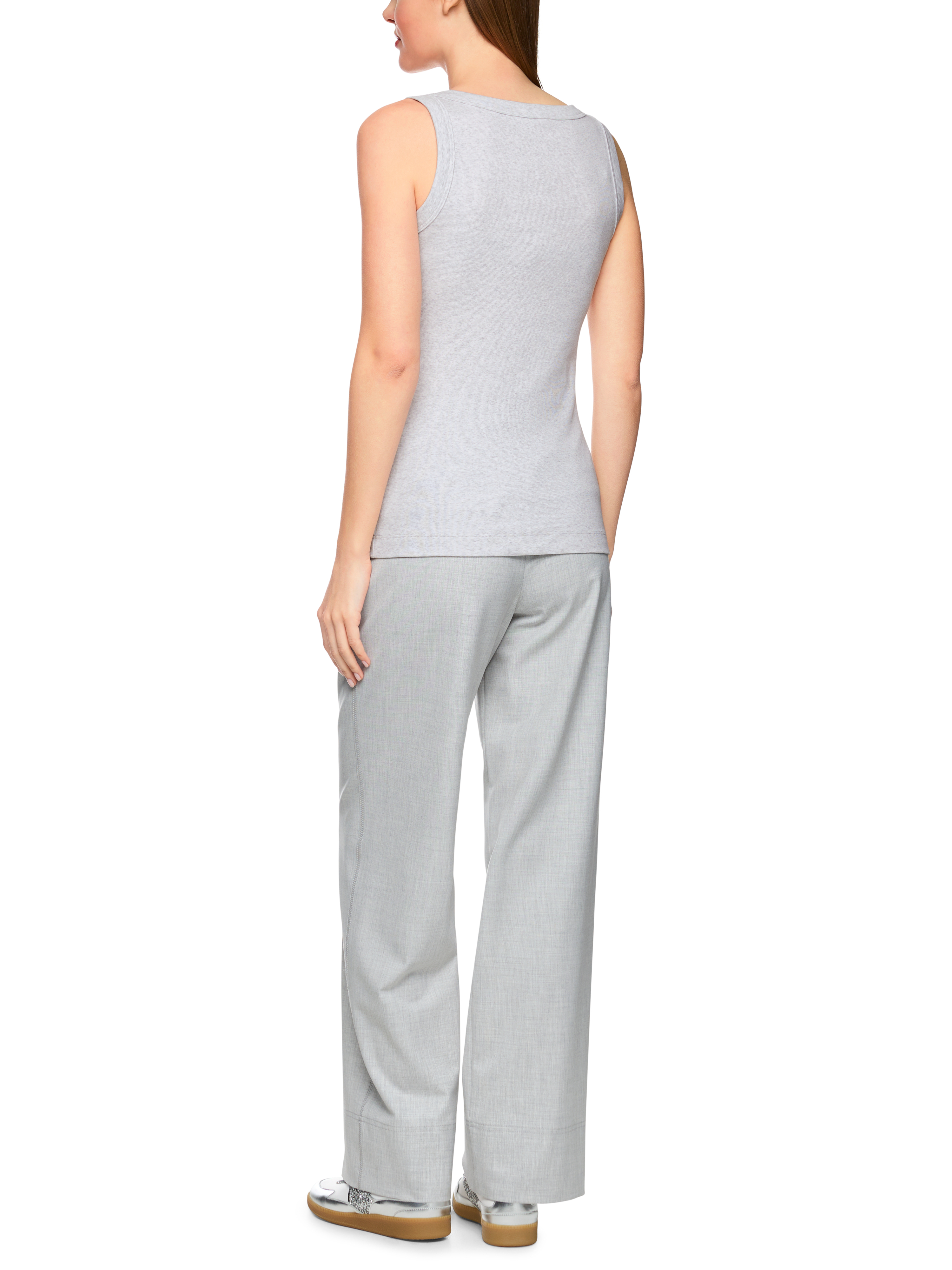 Basic-Top aus Baumwollstretch