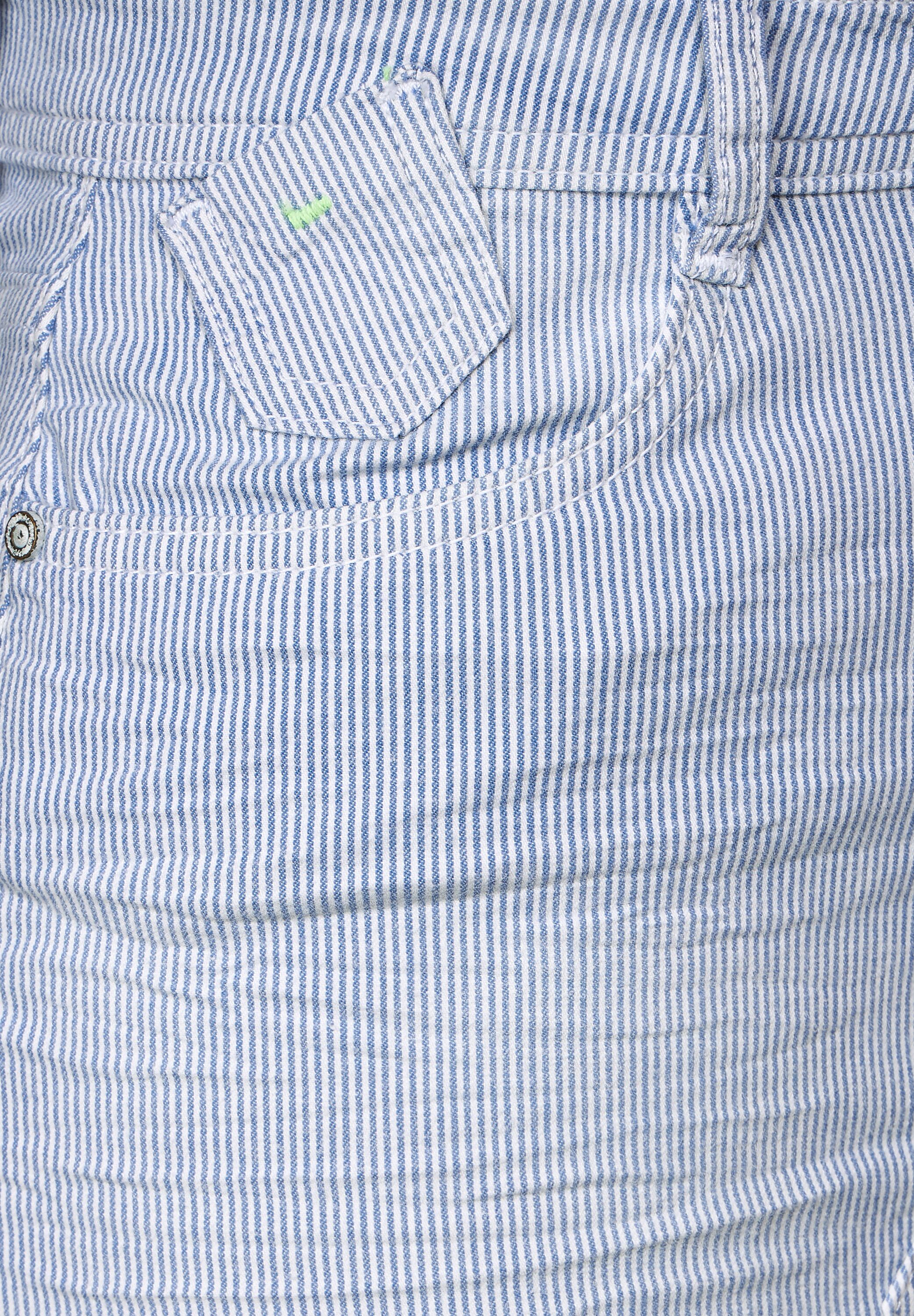 Gestreifter Jeansrock