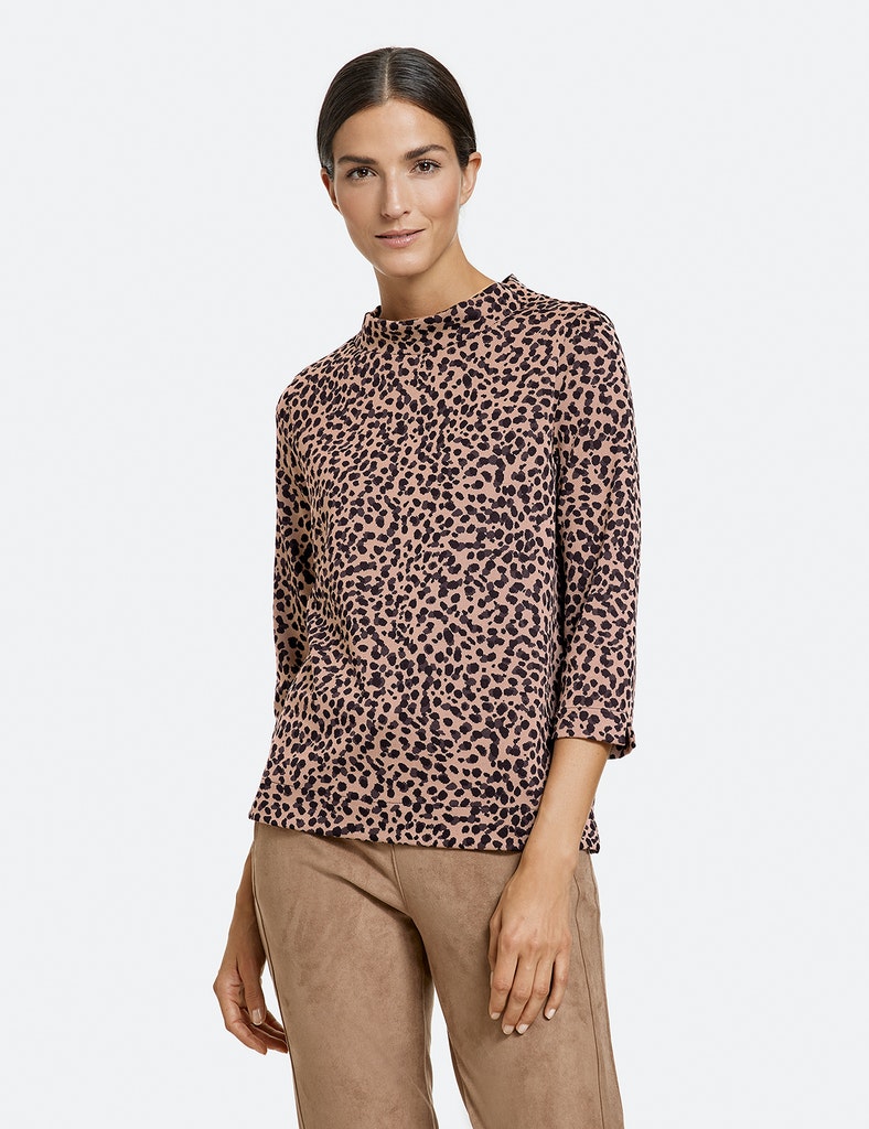 3/4 Arm Shirt mit Leomuster