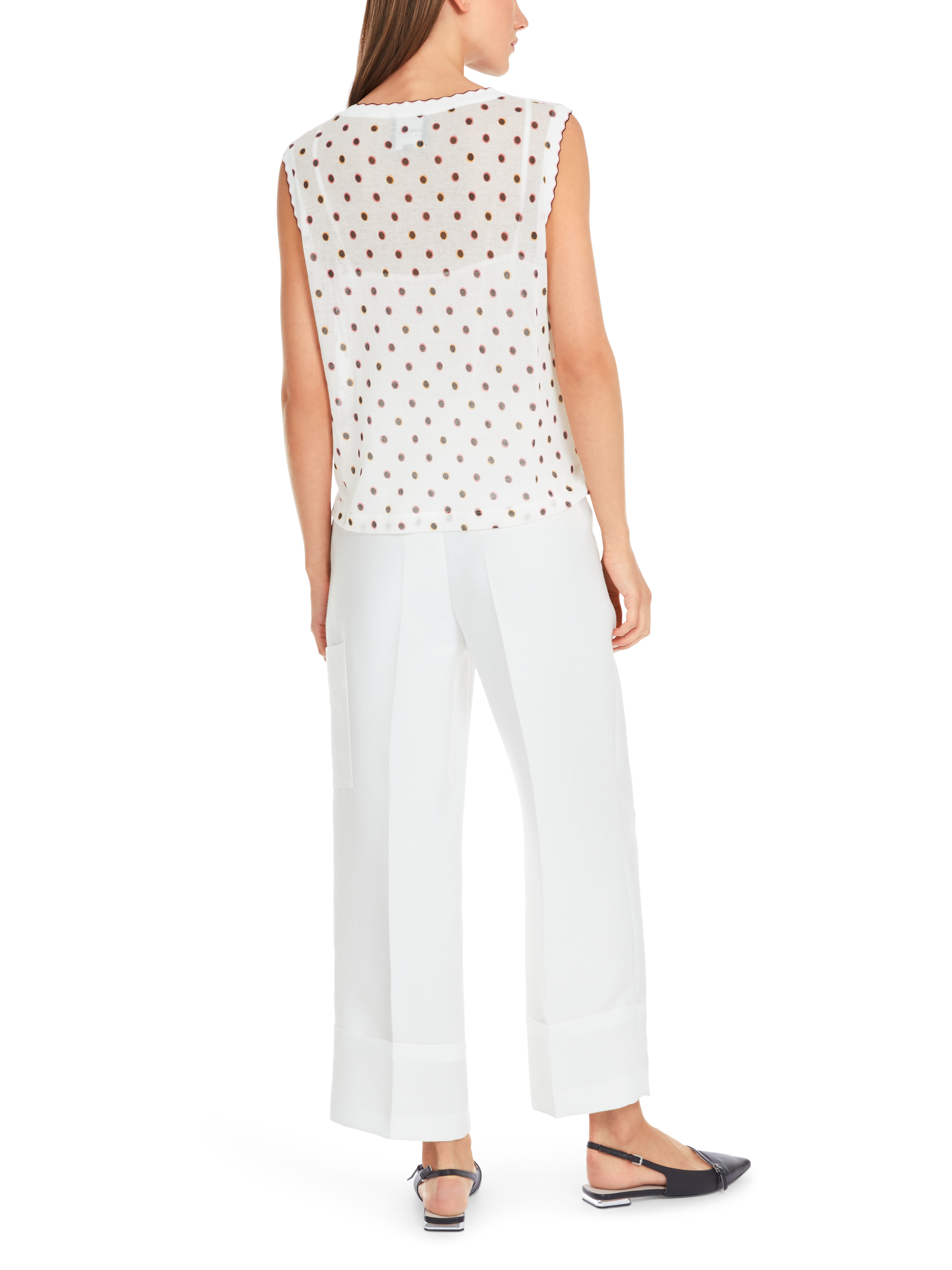 Knitted in Germany Top mit Tupfen