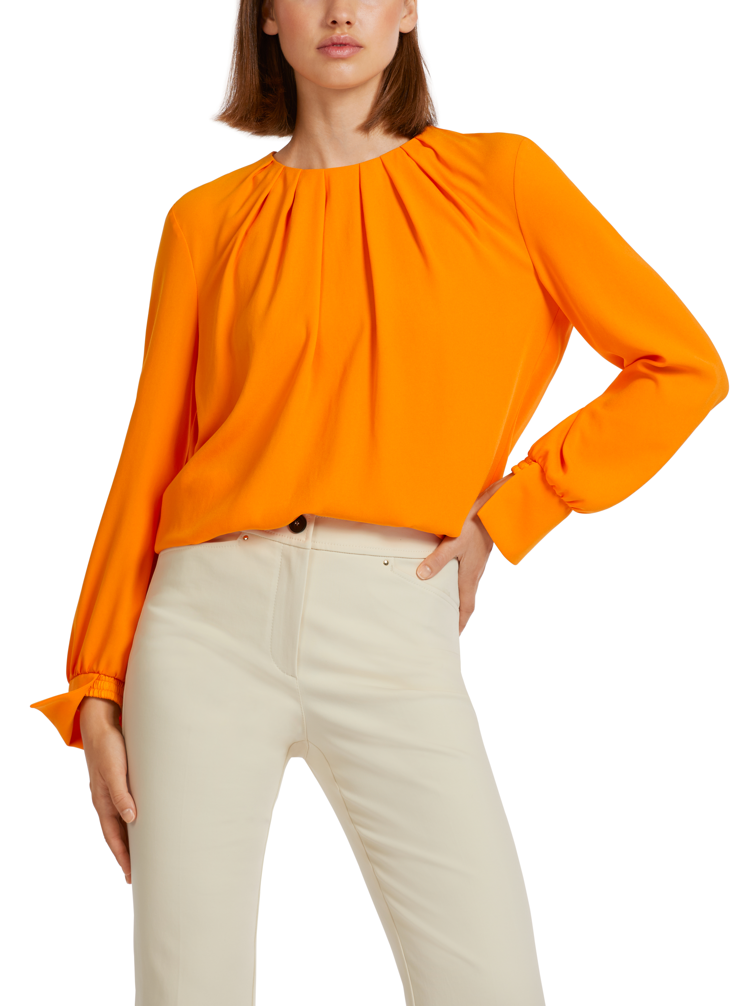 Blusenshirt mit Falten