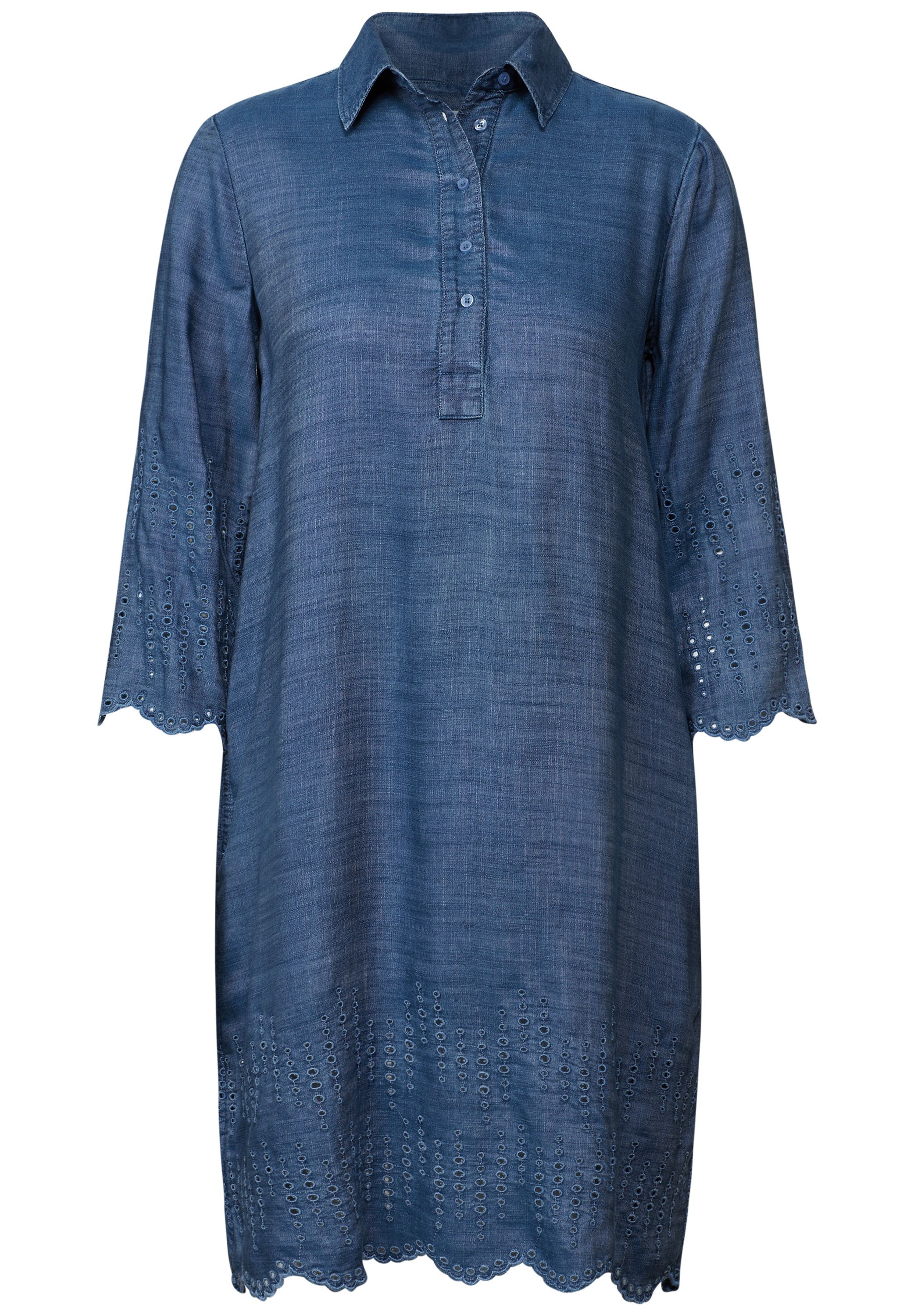 Lyocell Kleid mit Stickerei