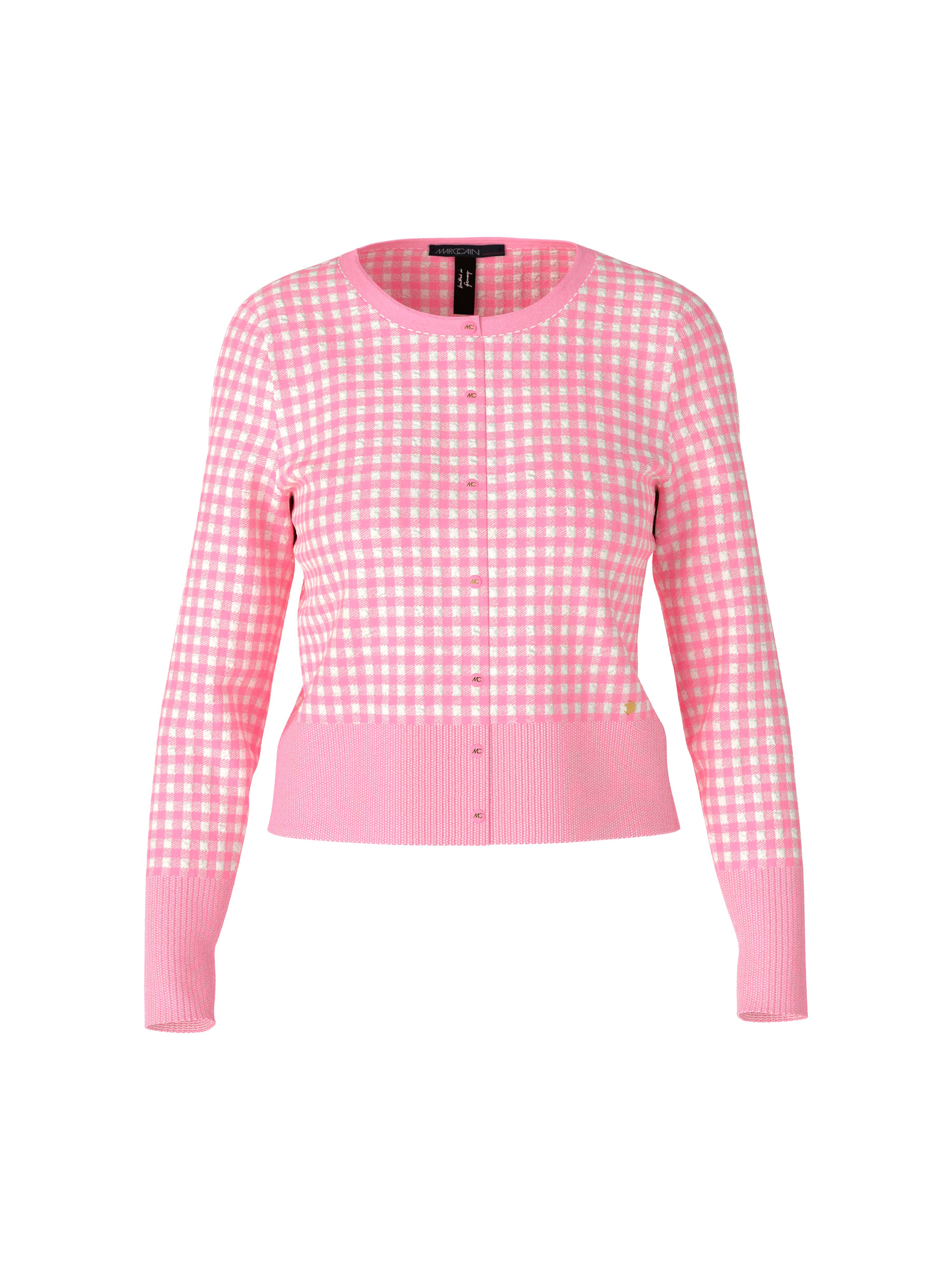 Cardigan mit Karos Knitted in Germany