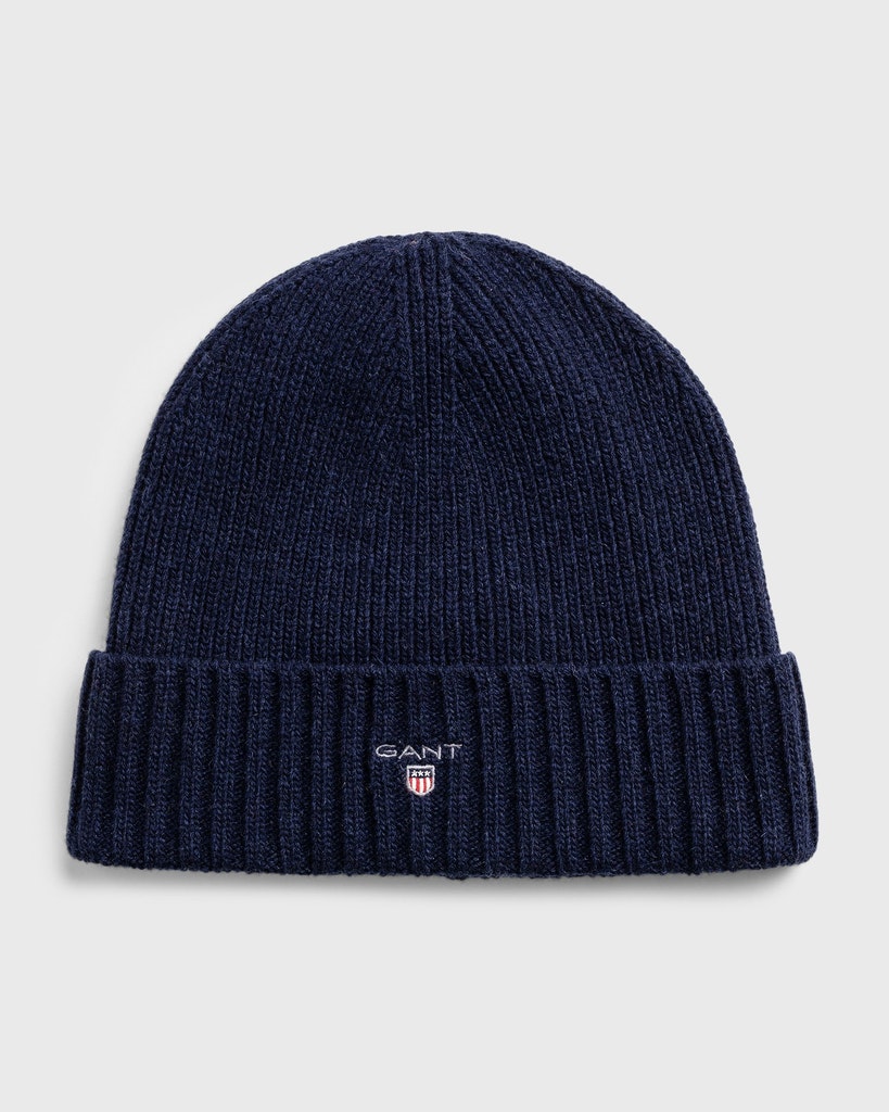 Gefütterte Beanie aus Wolle