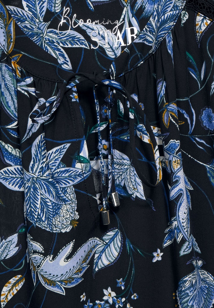 Tunika Bluse mit Print