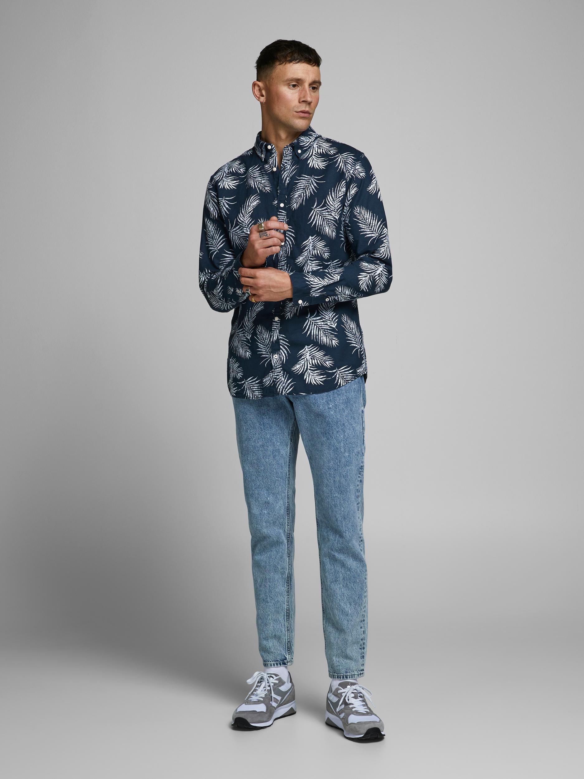 JPRBLASUMMER LEAF SHIRT L/S S20