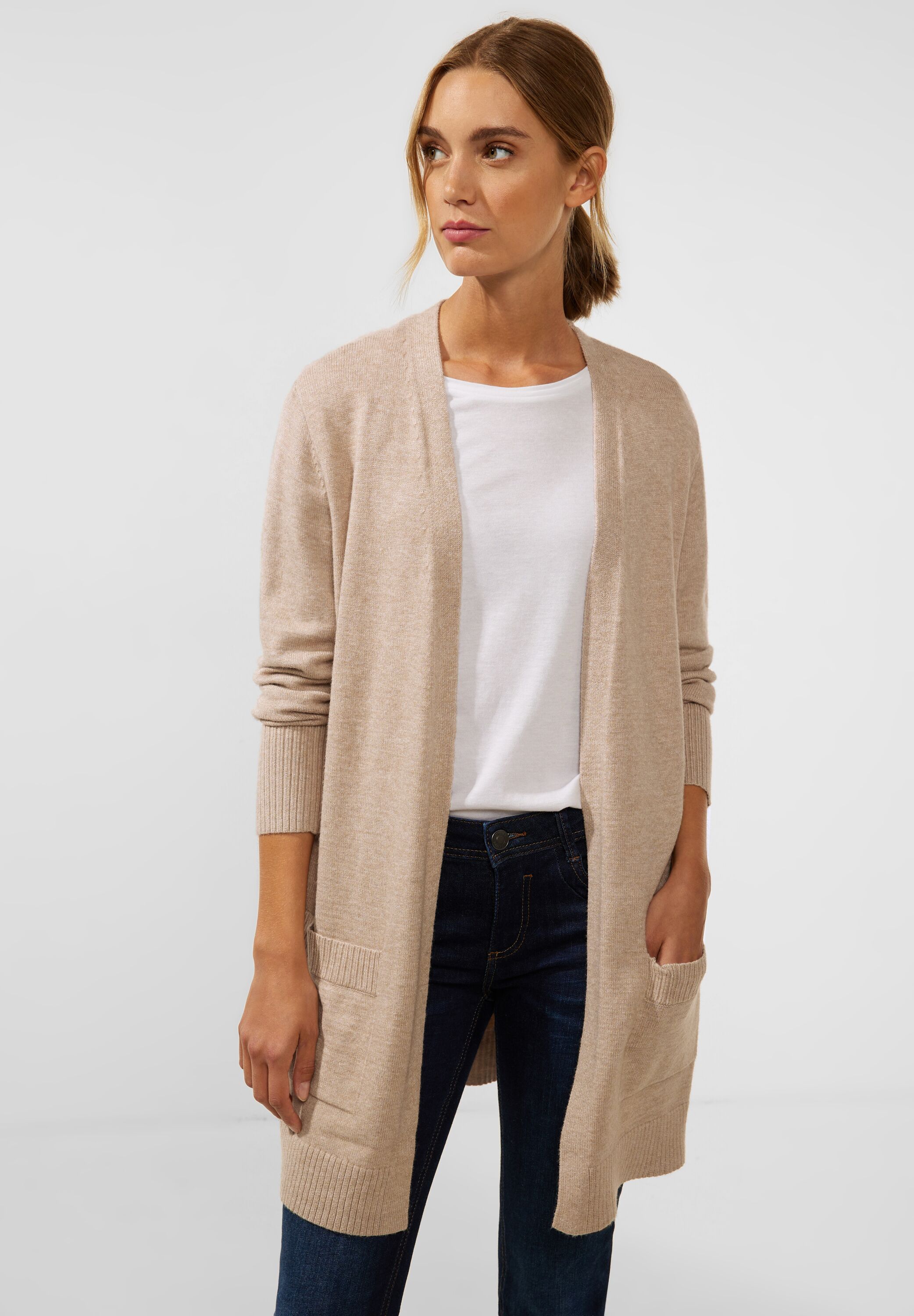 Basic Cardigan mit Taschen