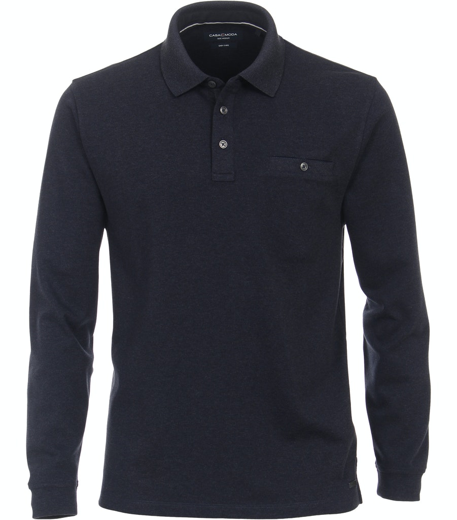 Polo-Shirt Langarm gestreift