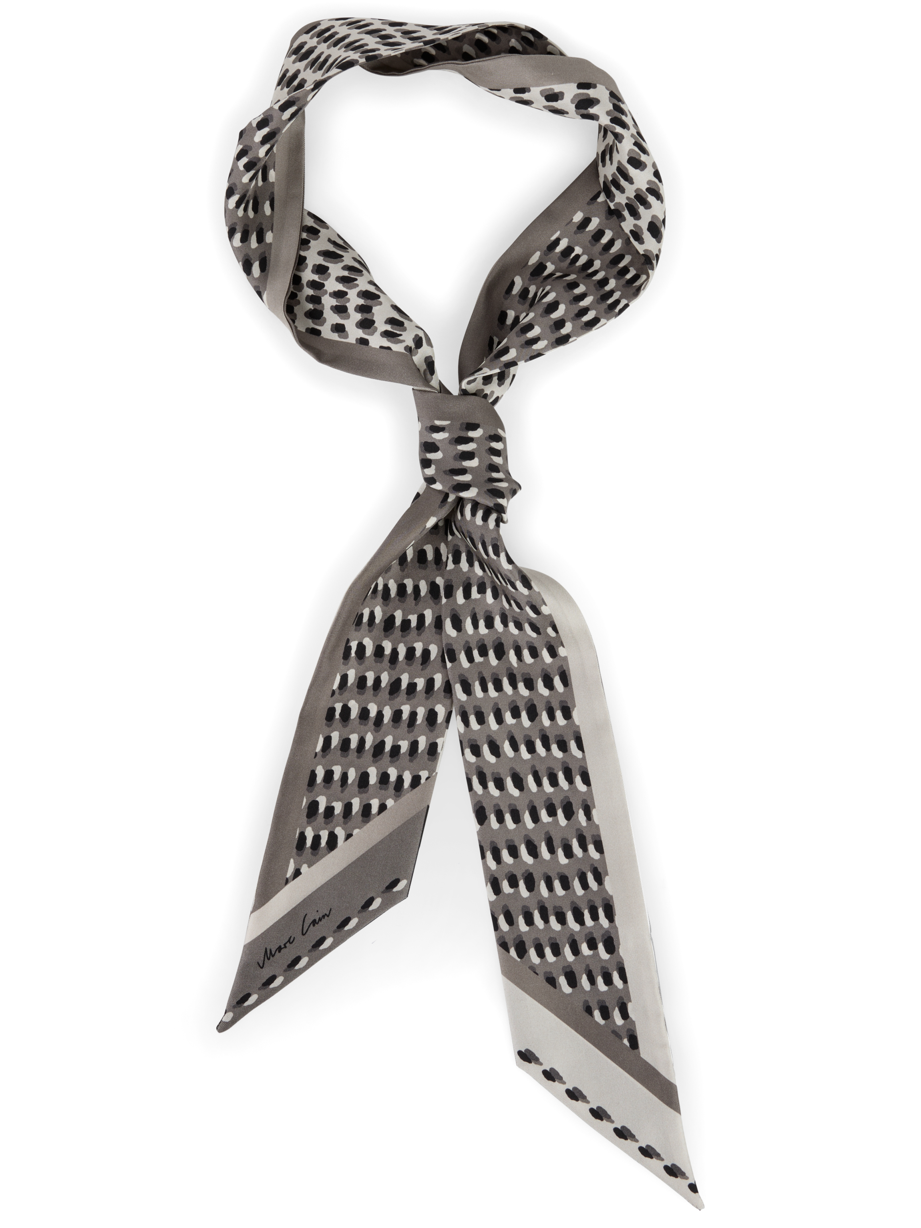 Schmaler Seidenschal mit Print