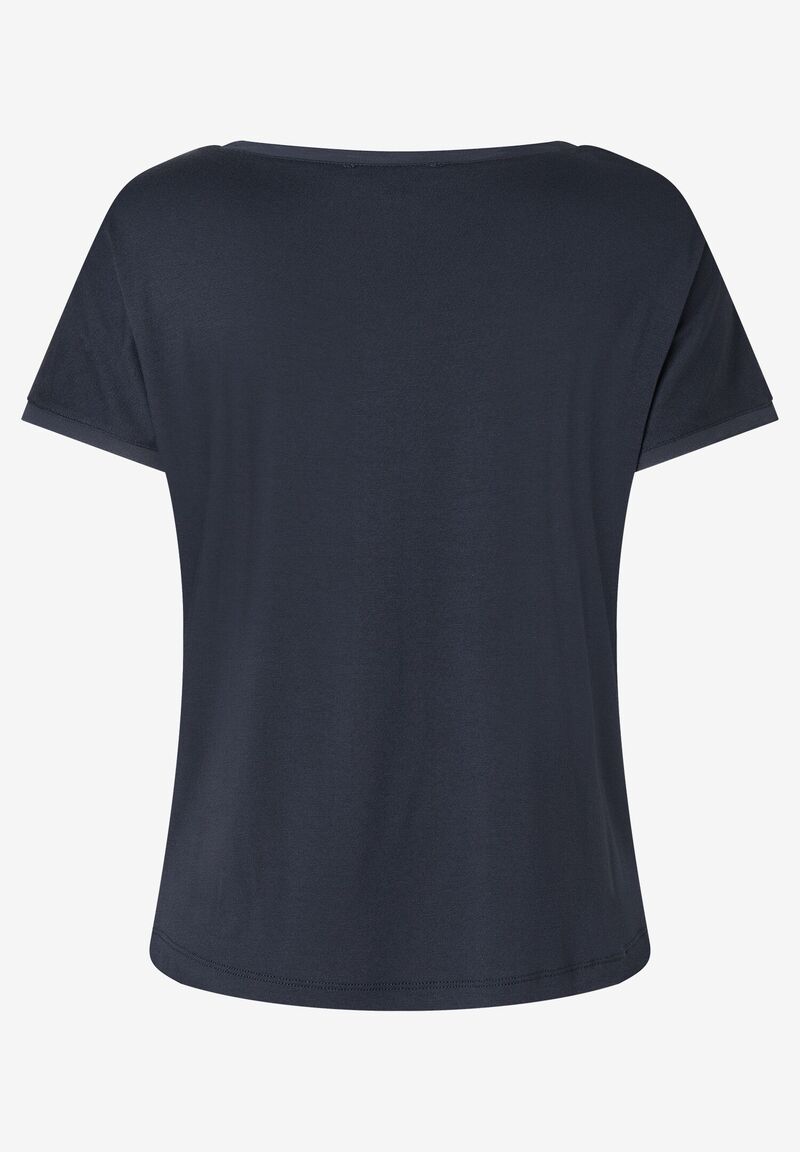 T-Shirt mit Chiffonkante  rot  Frühjahrs-Kollektion