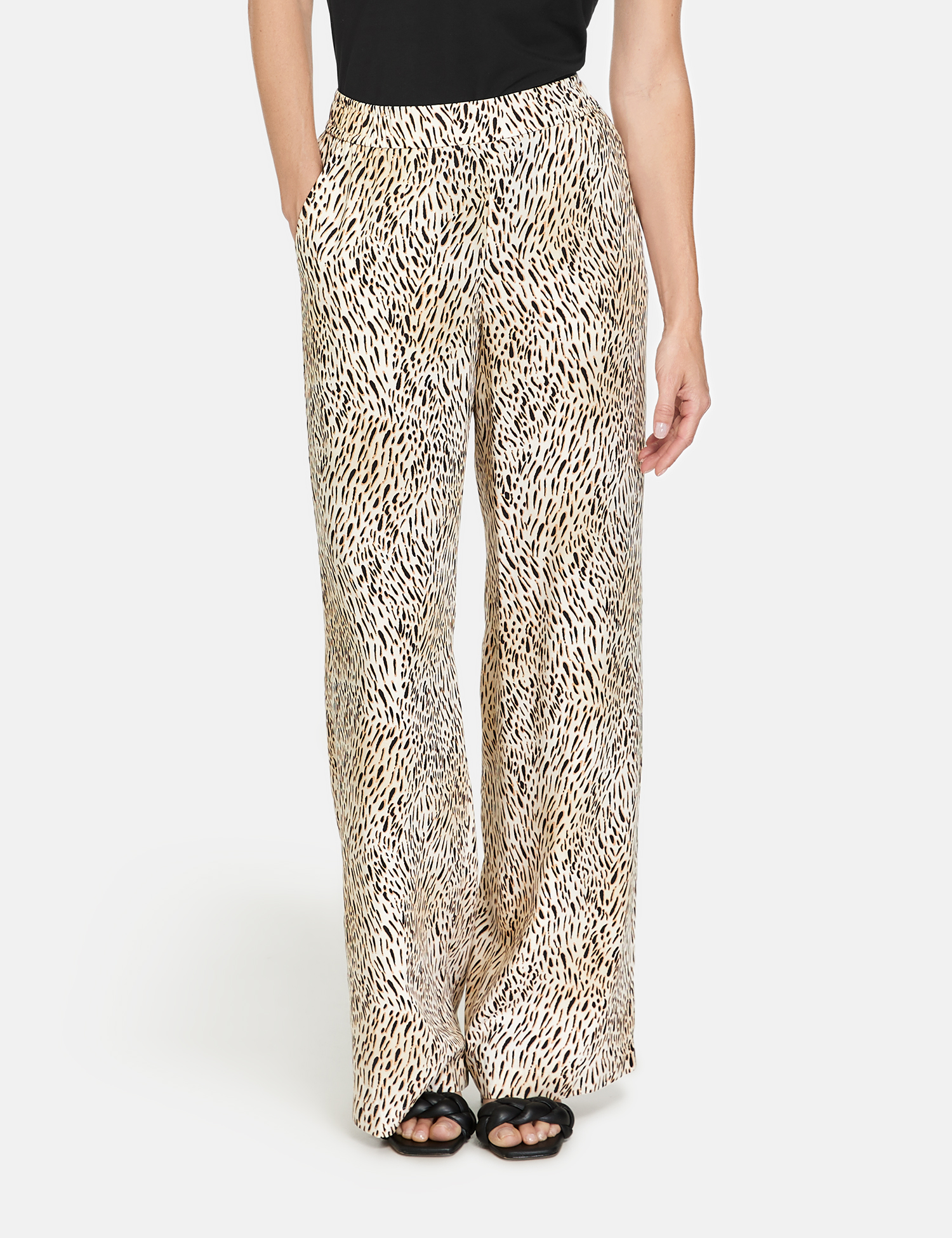 Gemusterte Schlupfhose