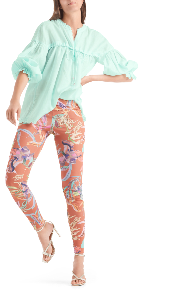 Romantische Bluse aus Ramie