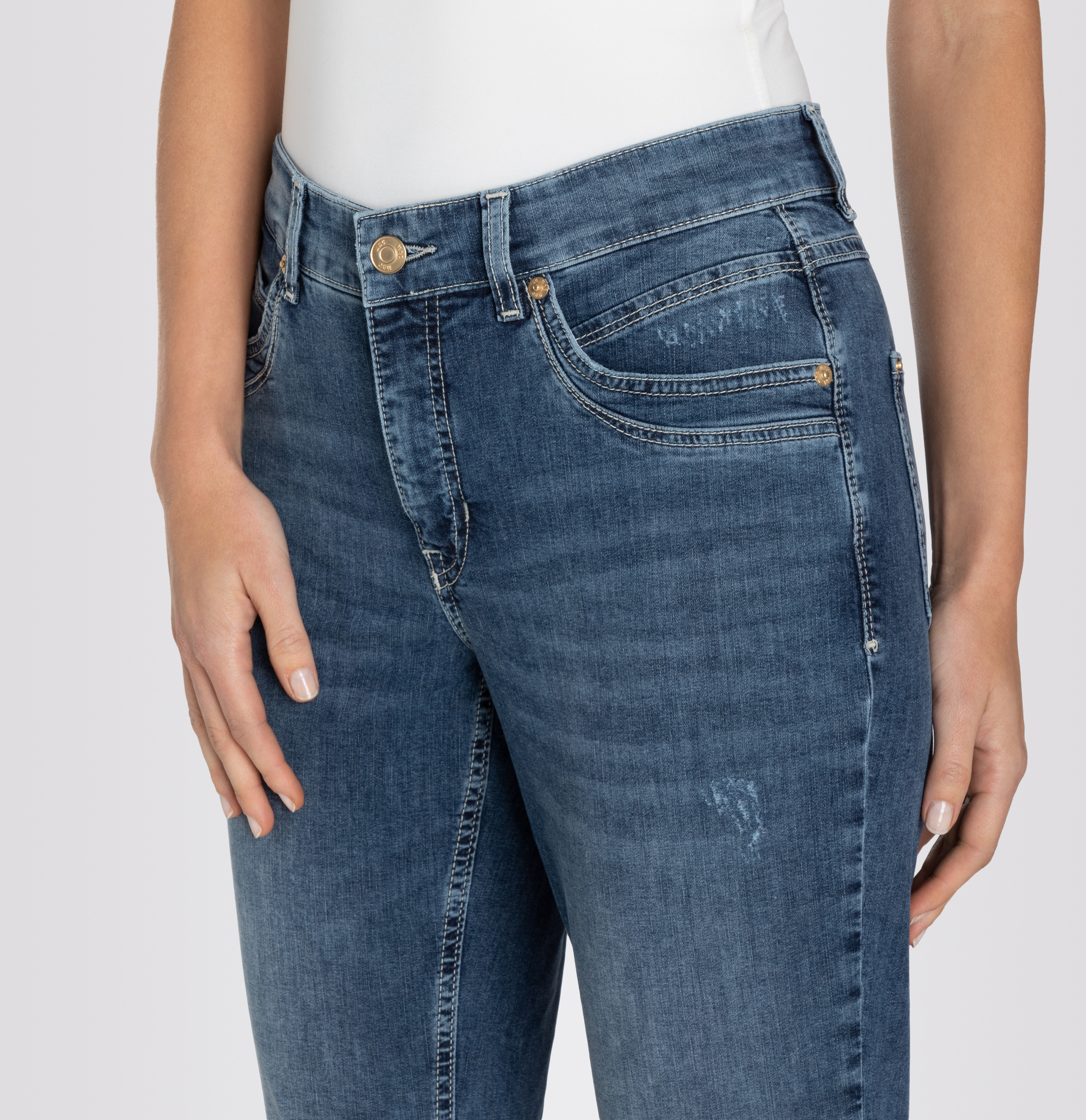 MAC JEANS - MEL golden glam, Light weight denim