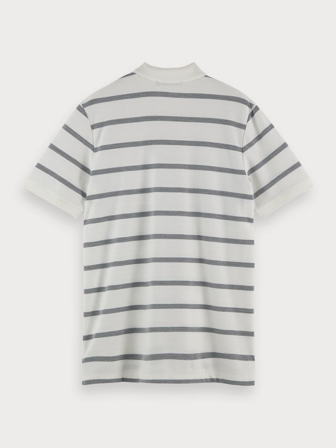 Striped cotton-pique polo