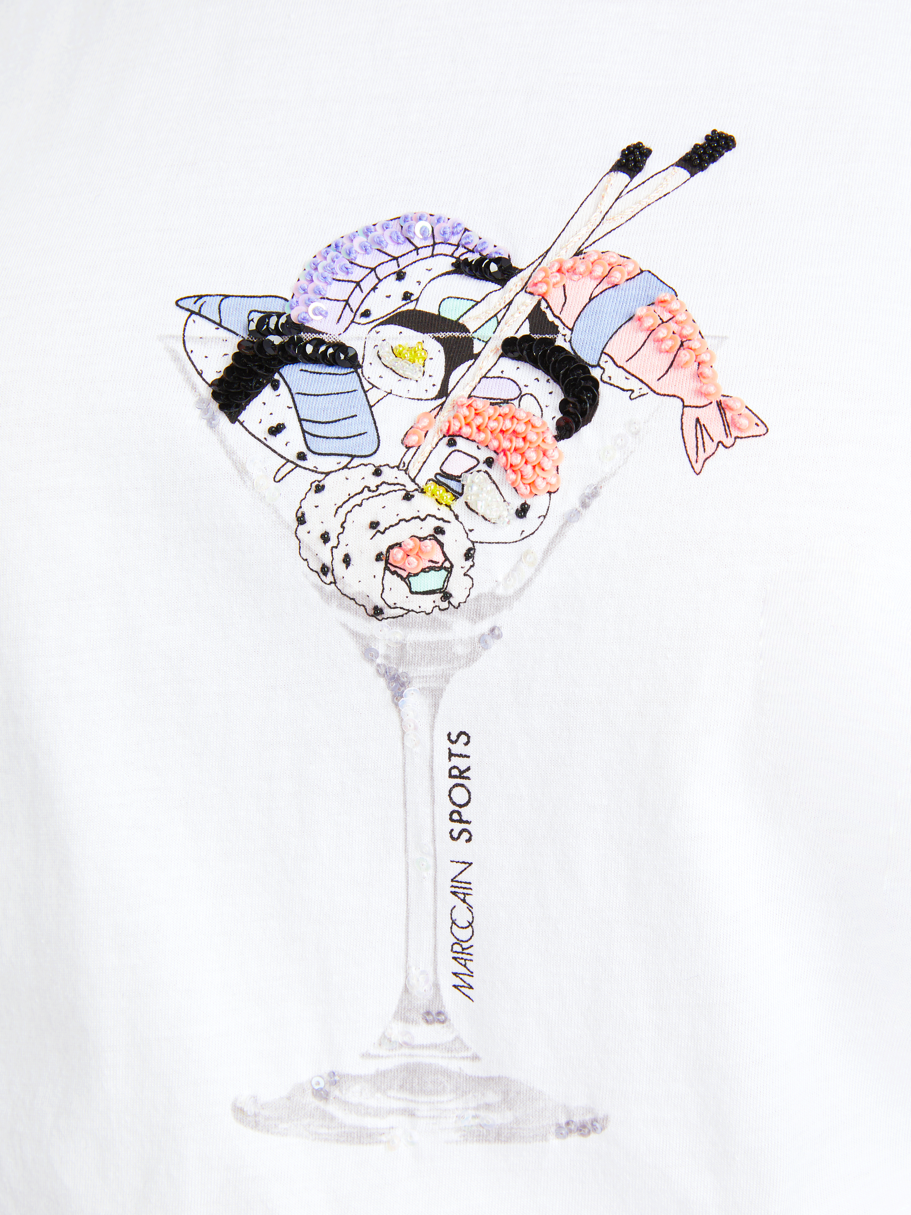 T-Shirt mit 3D-Applikation