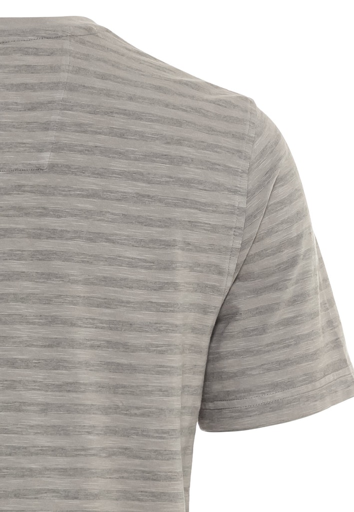 Kurzarm T-Shirt mit Henley-Kragen