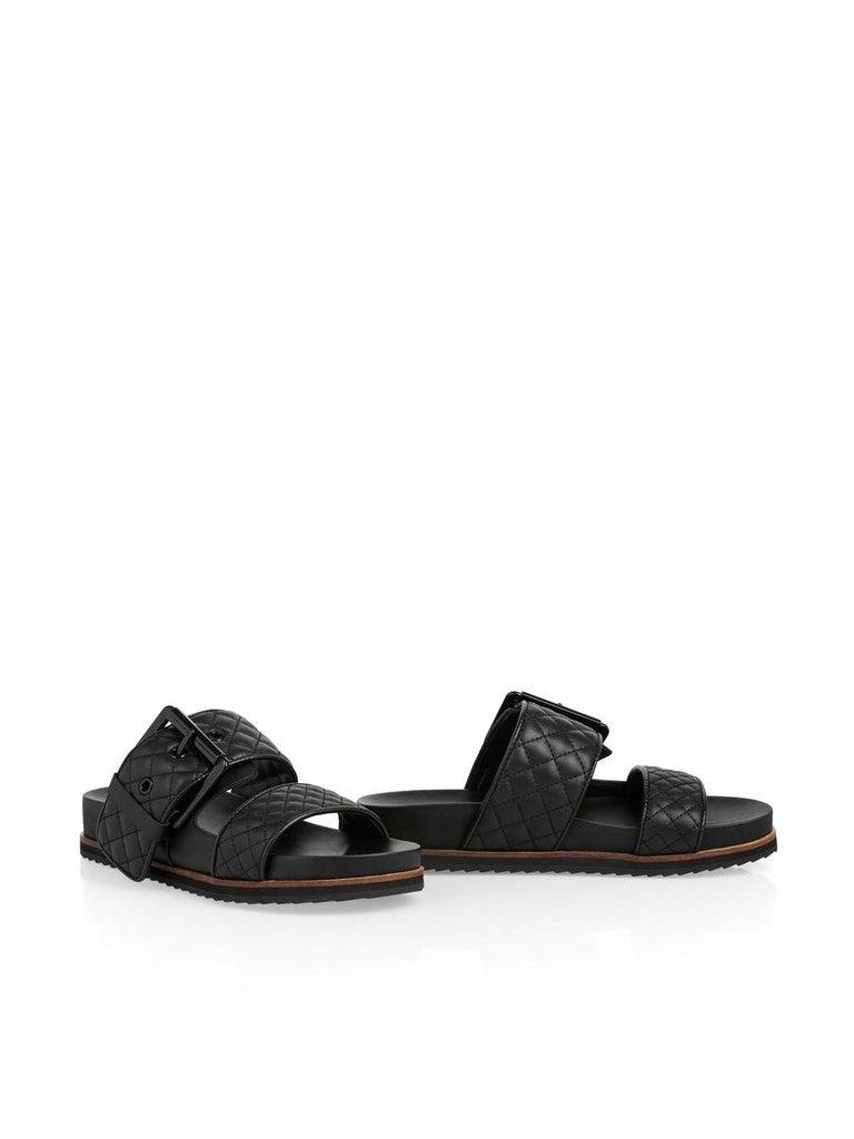 Fußbettsandalen mit Rautensteppung