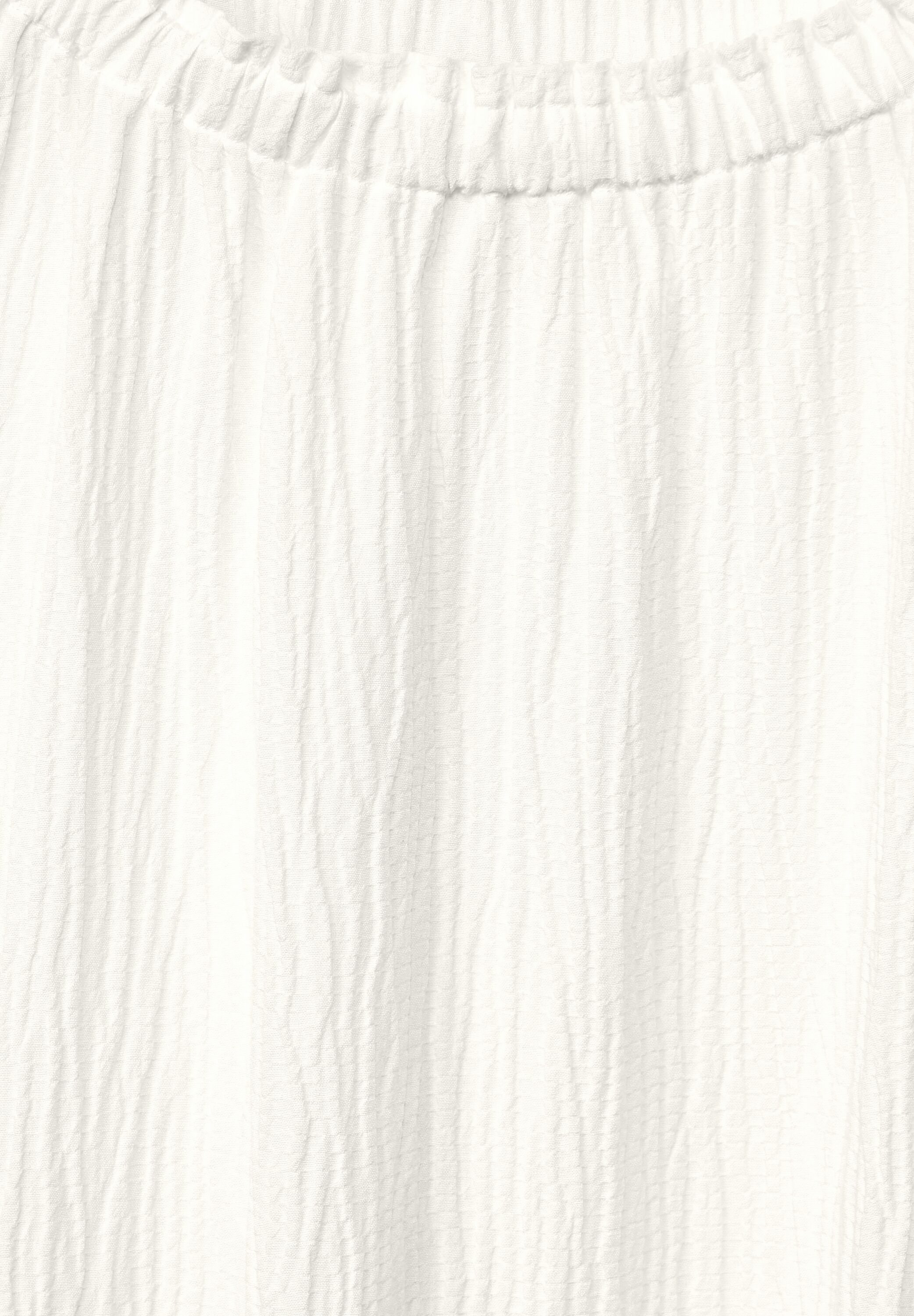 Unifarbene Struktur Bluse