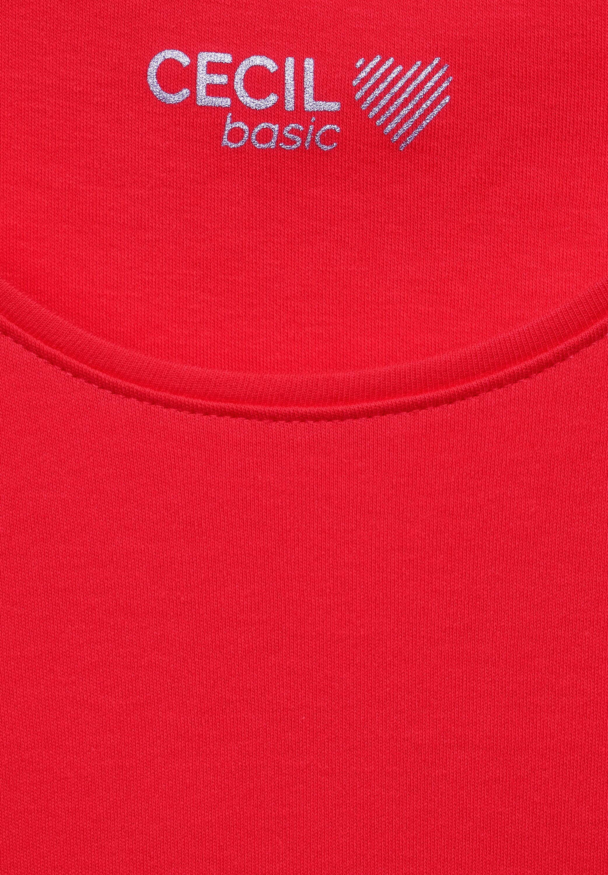 T-Shirt in Unifarbe