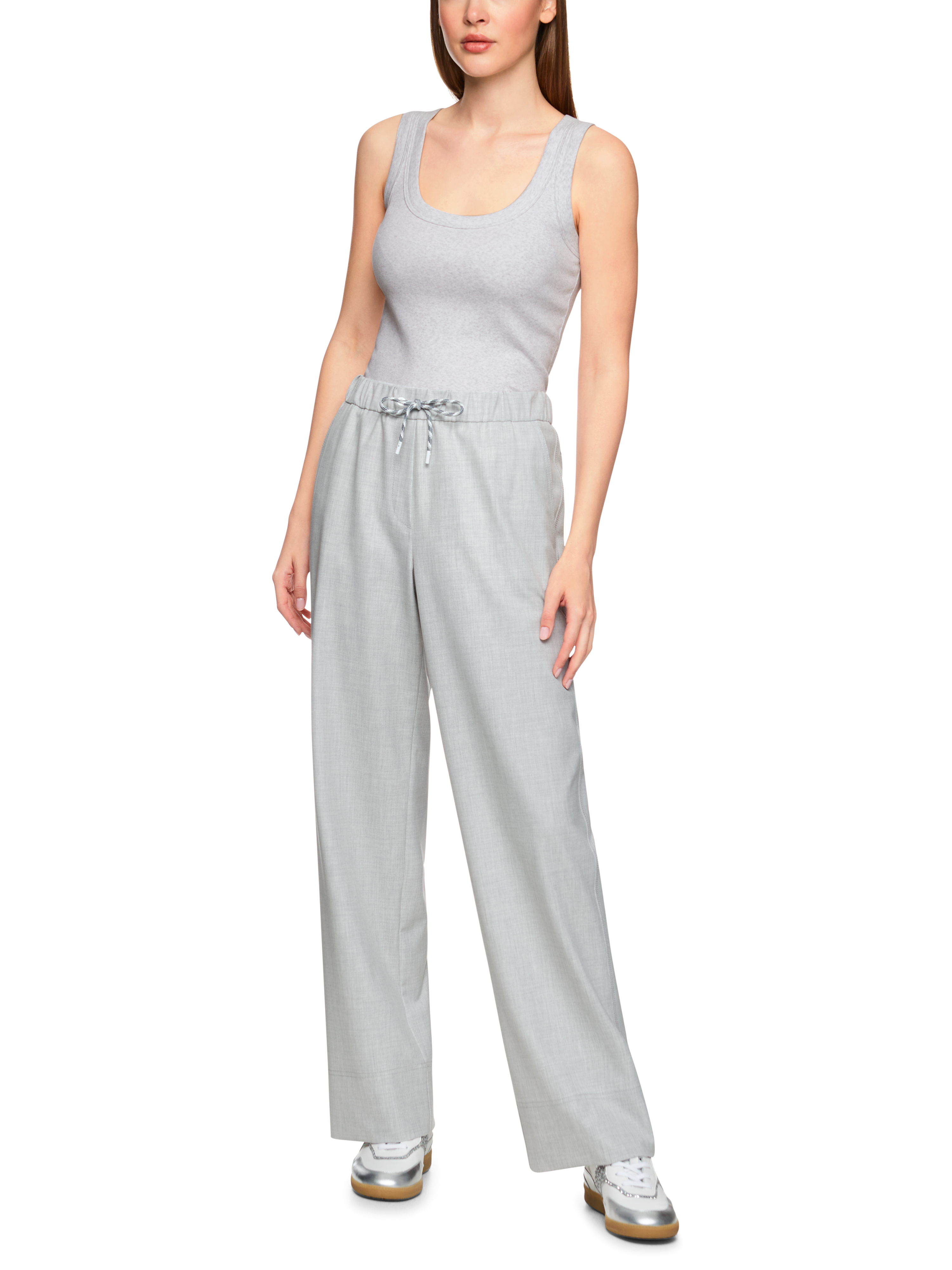 Basic-Top aus Baumwollstretch