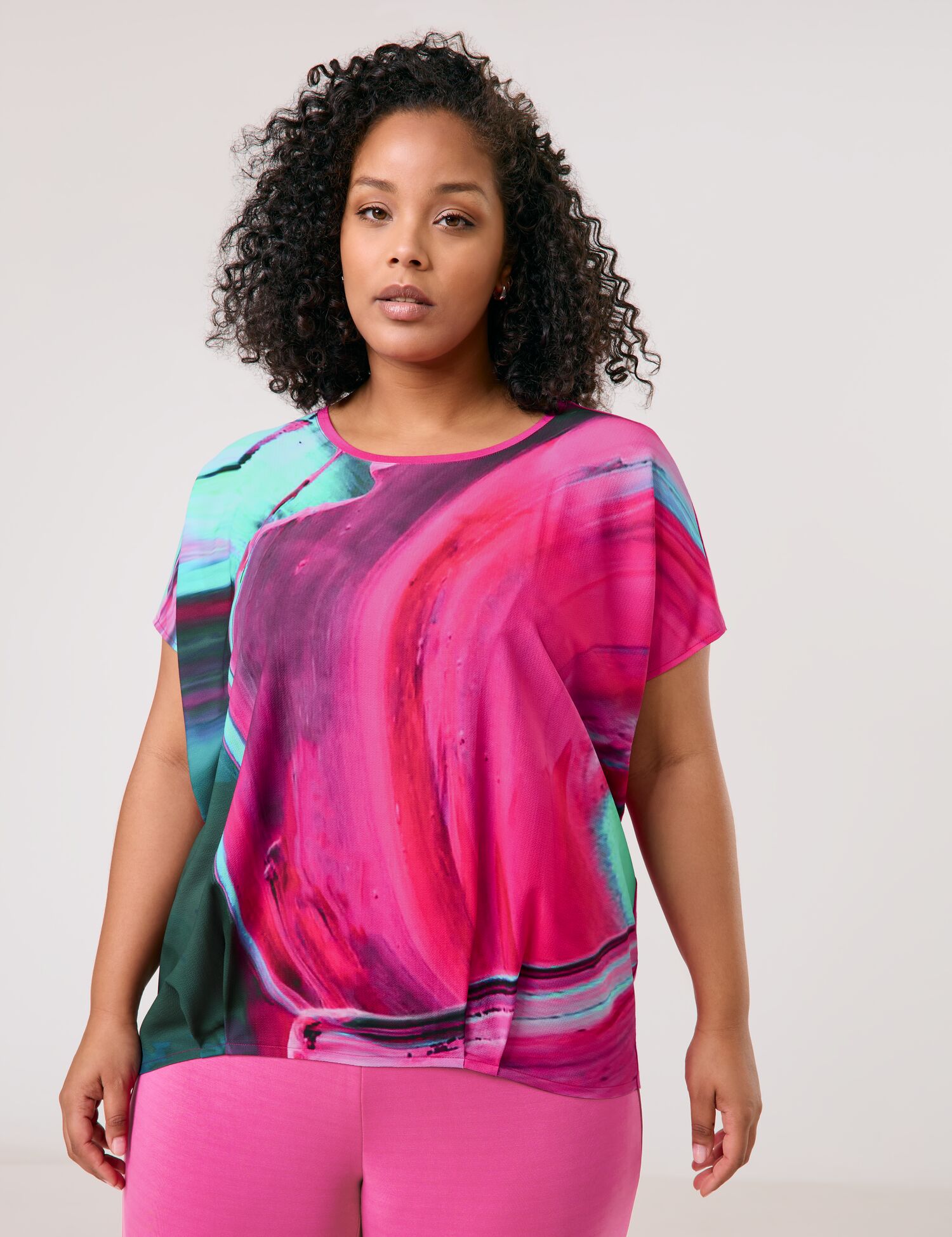 Blusenshirt mit abstraktem Print
