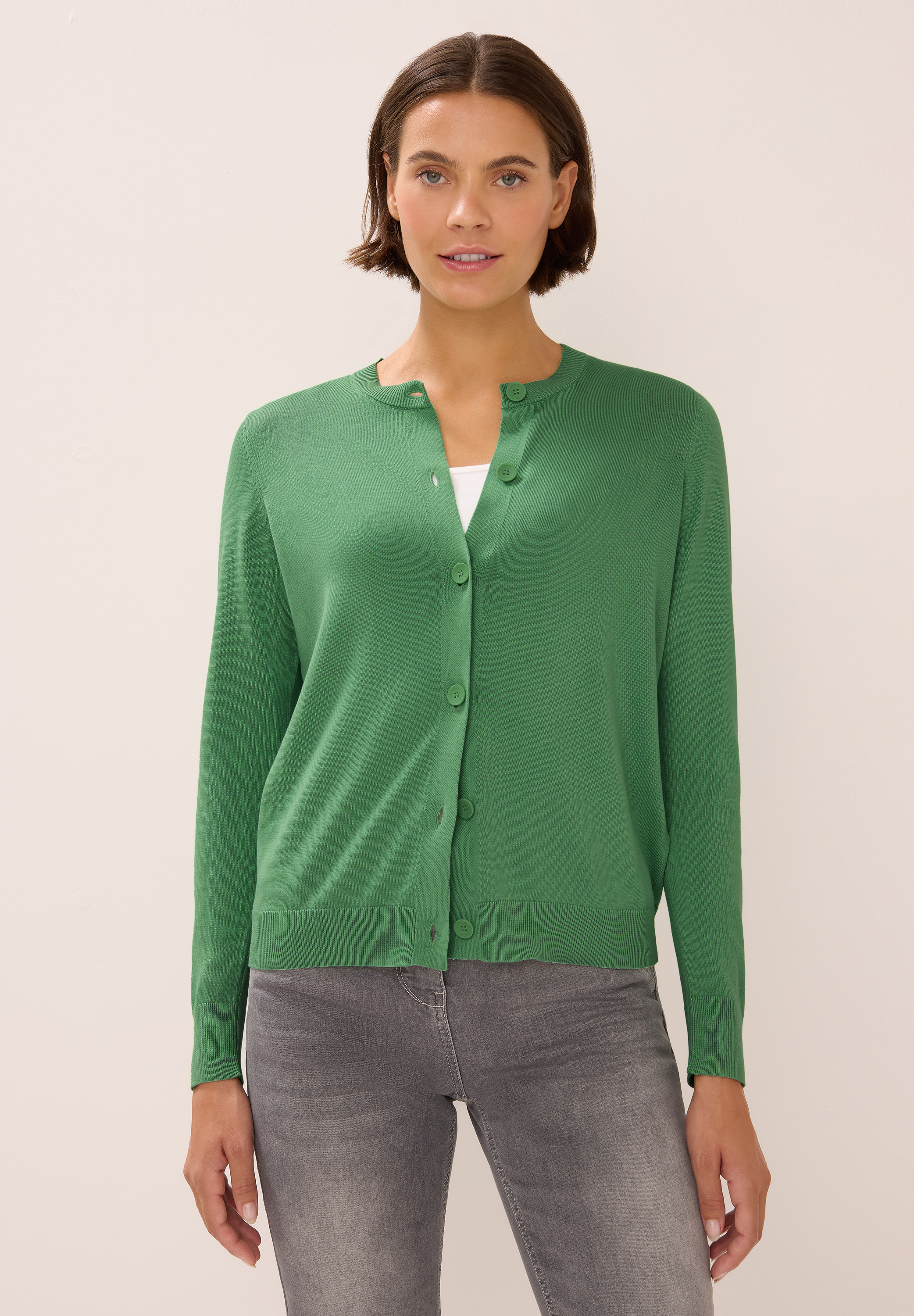 Strickjacke mit Knopfleiste