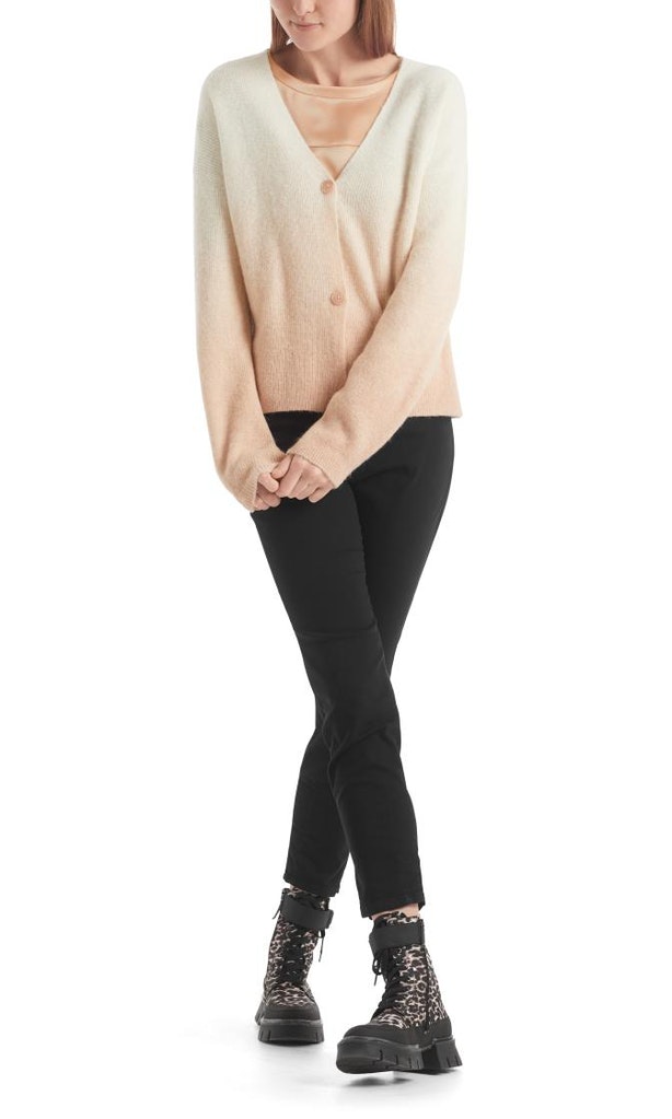 Strickjacke mit Degradé-Effekt