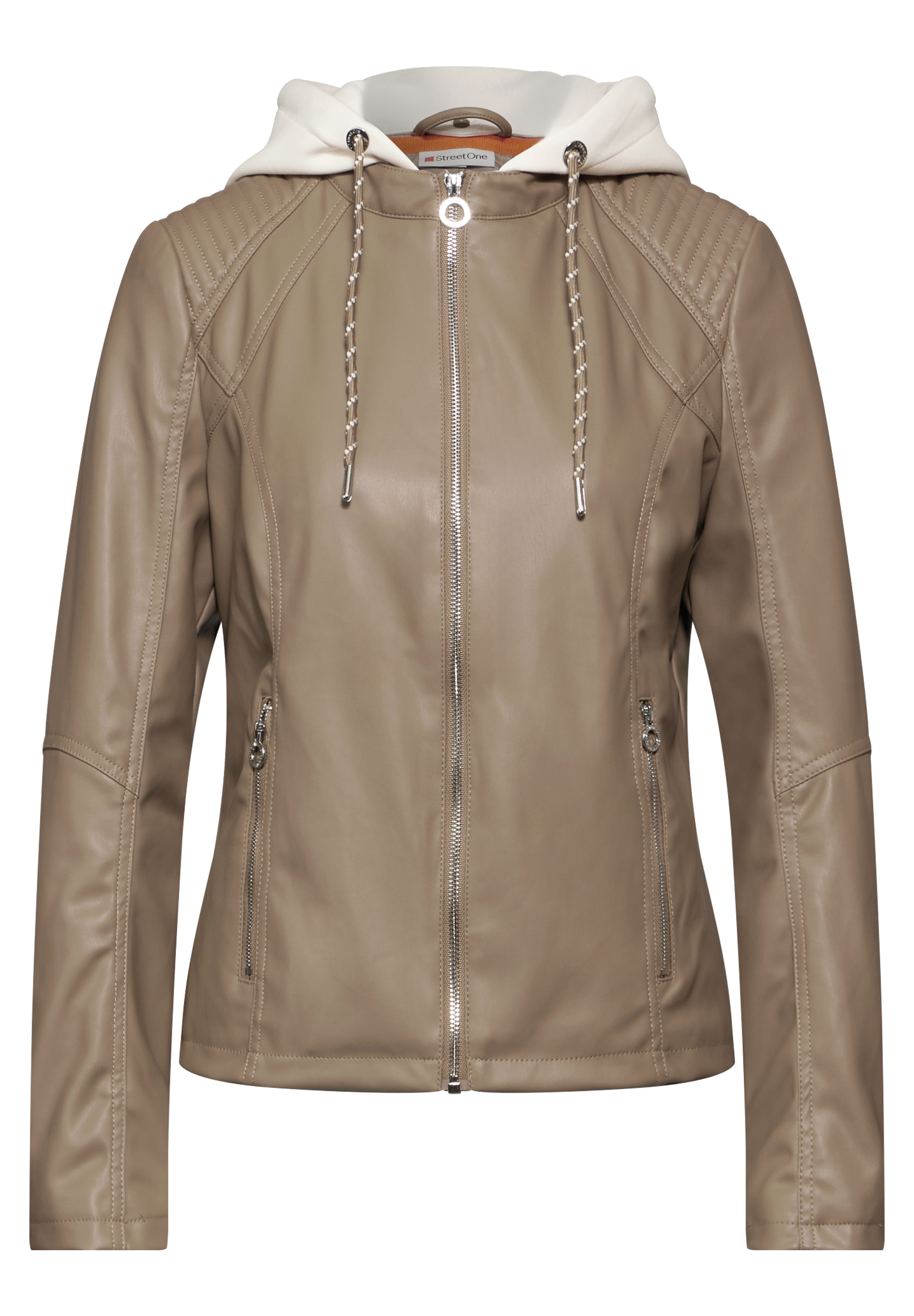 Jacke in Leder-Optik