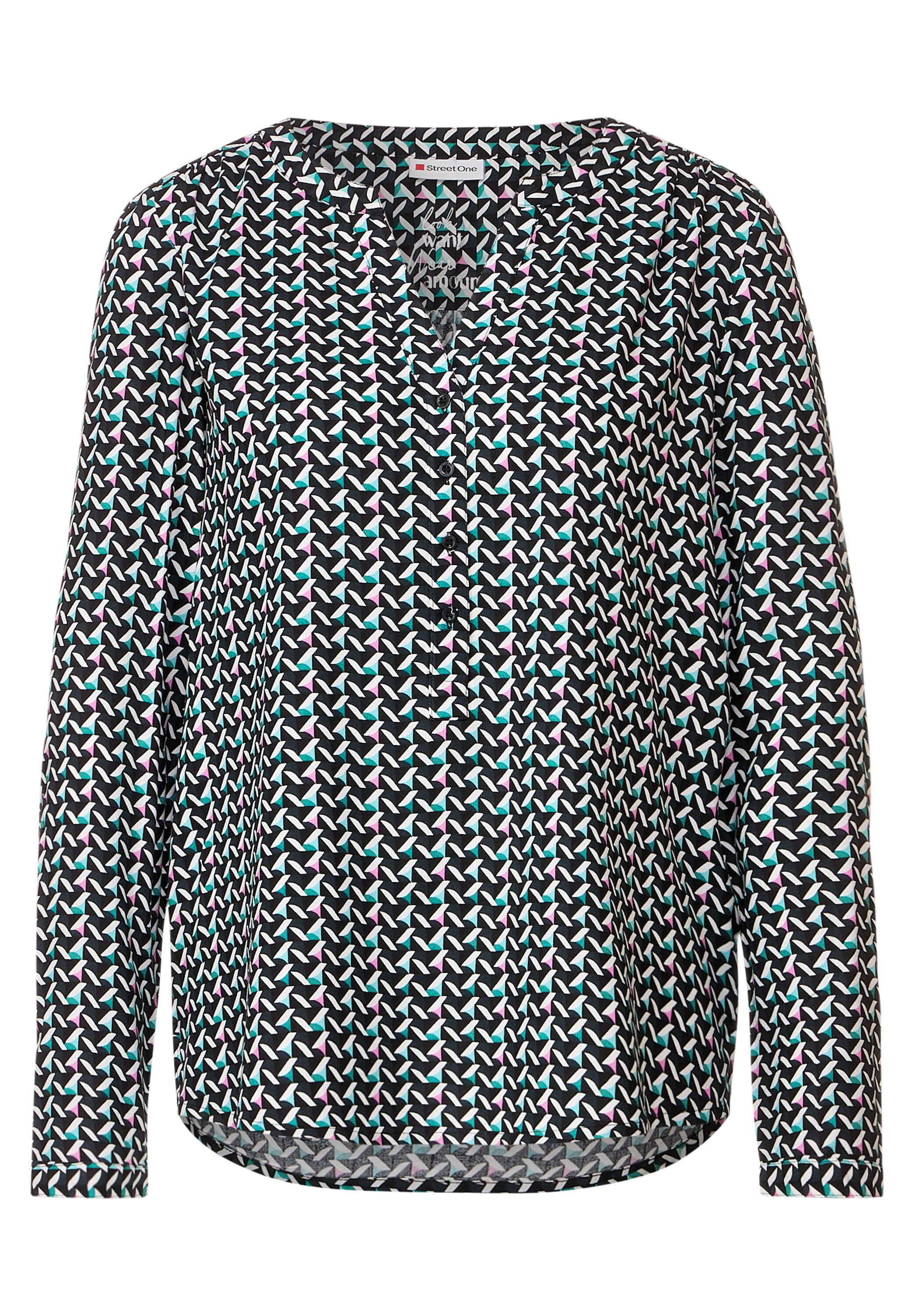 Bluse mit grafischem Muster
